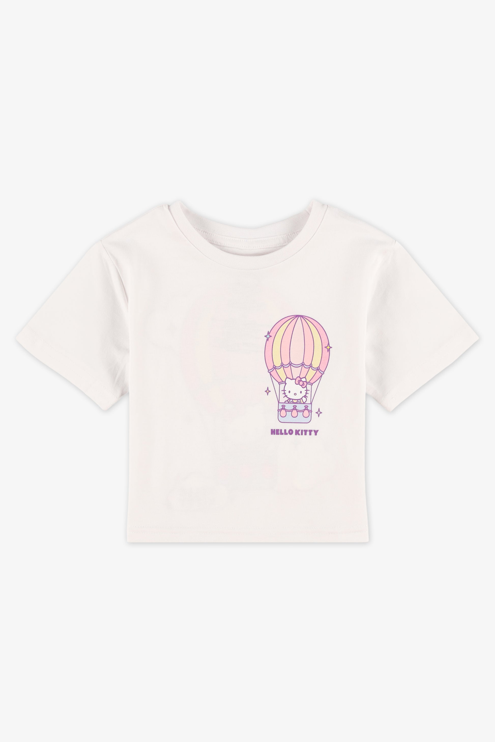 Chandail M/courtes Hello Kitty - Bébé fille && BLANC