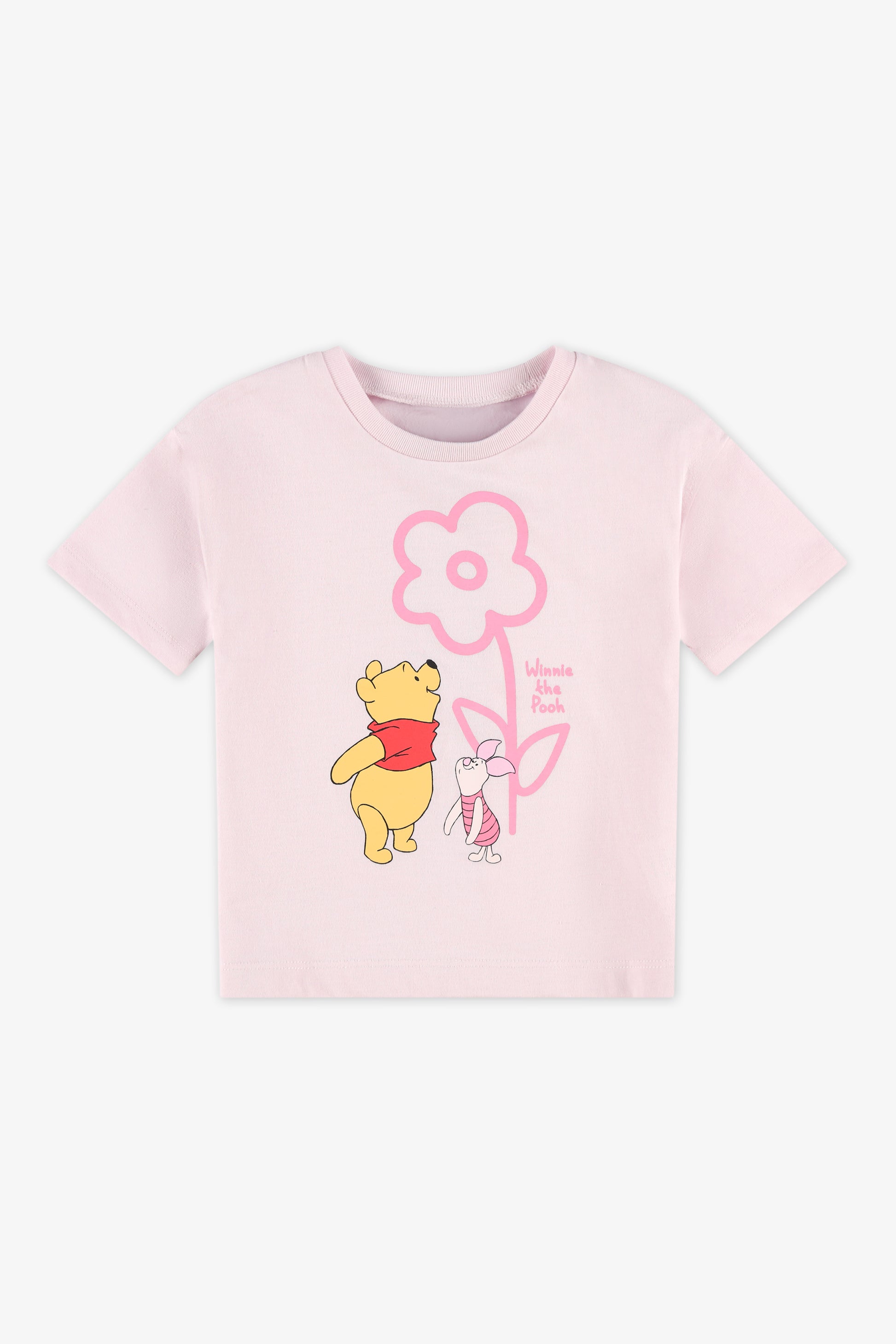 Chandail M/courtes Winnie Fleurs - Bébé fille && ROSE