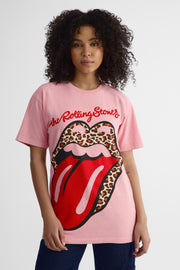 T-shirt graphique Rolling Stones – Jeune femme && ROSE