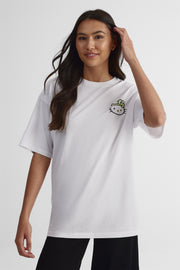 T-shirt graphique Hello Kitty coupe ample - Femme && BLANC