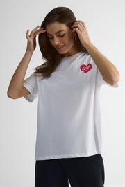 T-shirt graphique Cherry Coke col rond - Ado garçon && BLANC