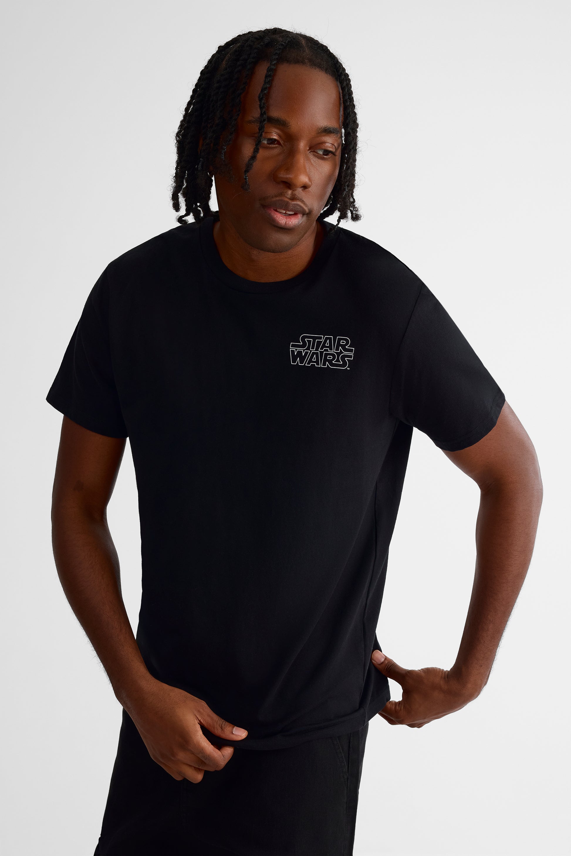 T-shirt graphique Star Wars col rond – Femme && NOIR