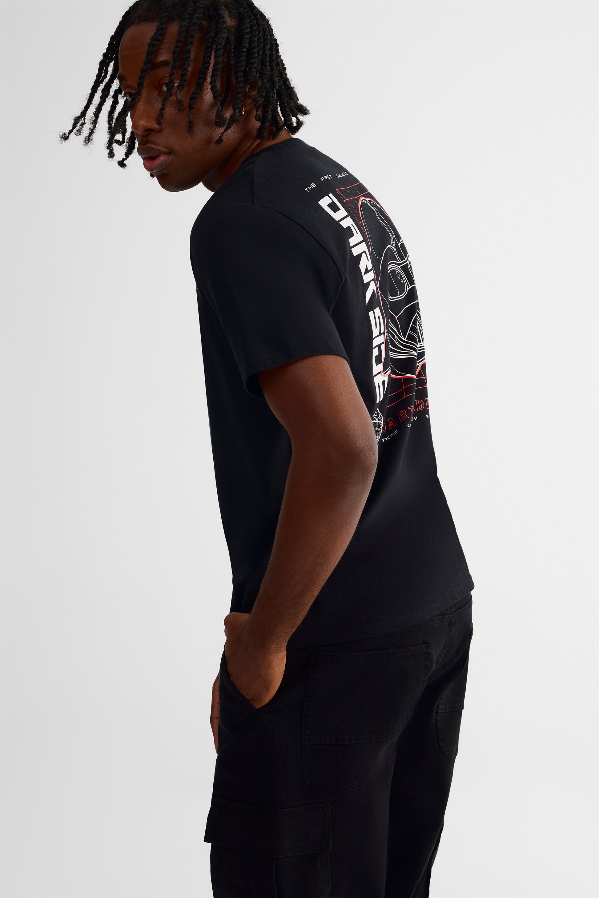 T-shirt graphique Star Wars col rond – Femme && NOIR
