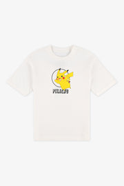 Chandail M/courtes graphique Pikachu - Enfant garçon && BLANC CASSÉ
