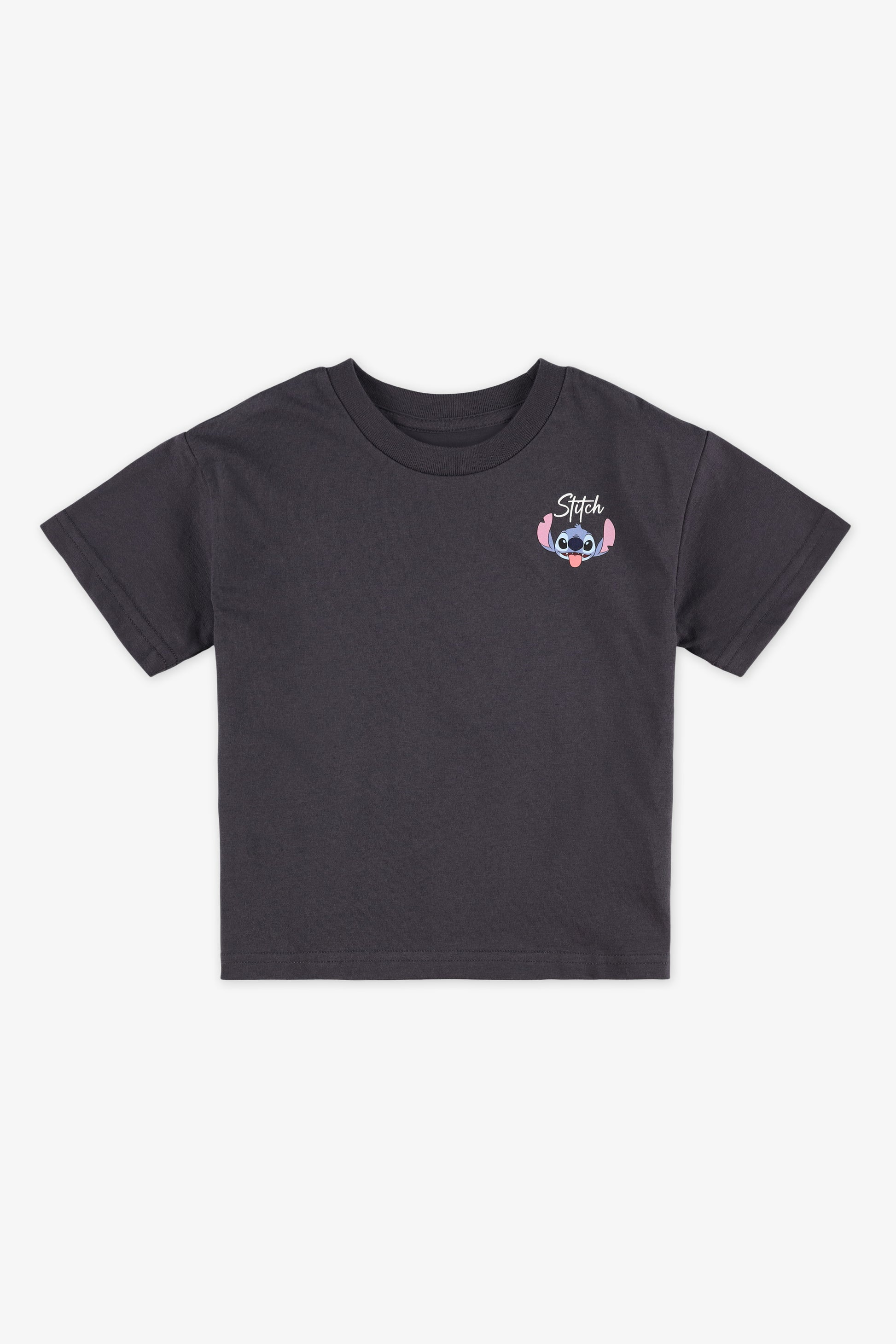 Chandail M/courtes graphique Stitch - Enfant garçon && CHARBON