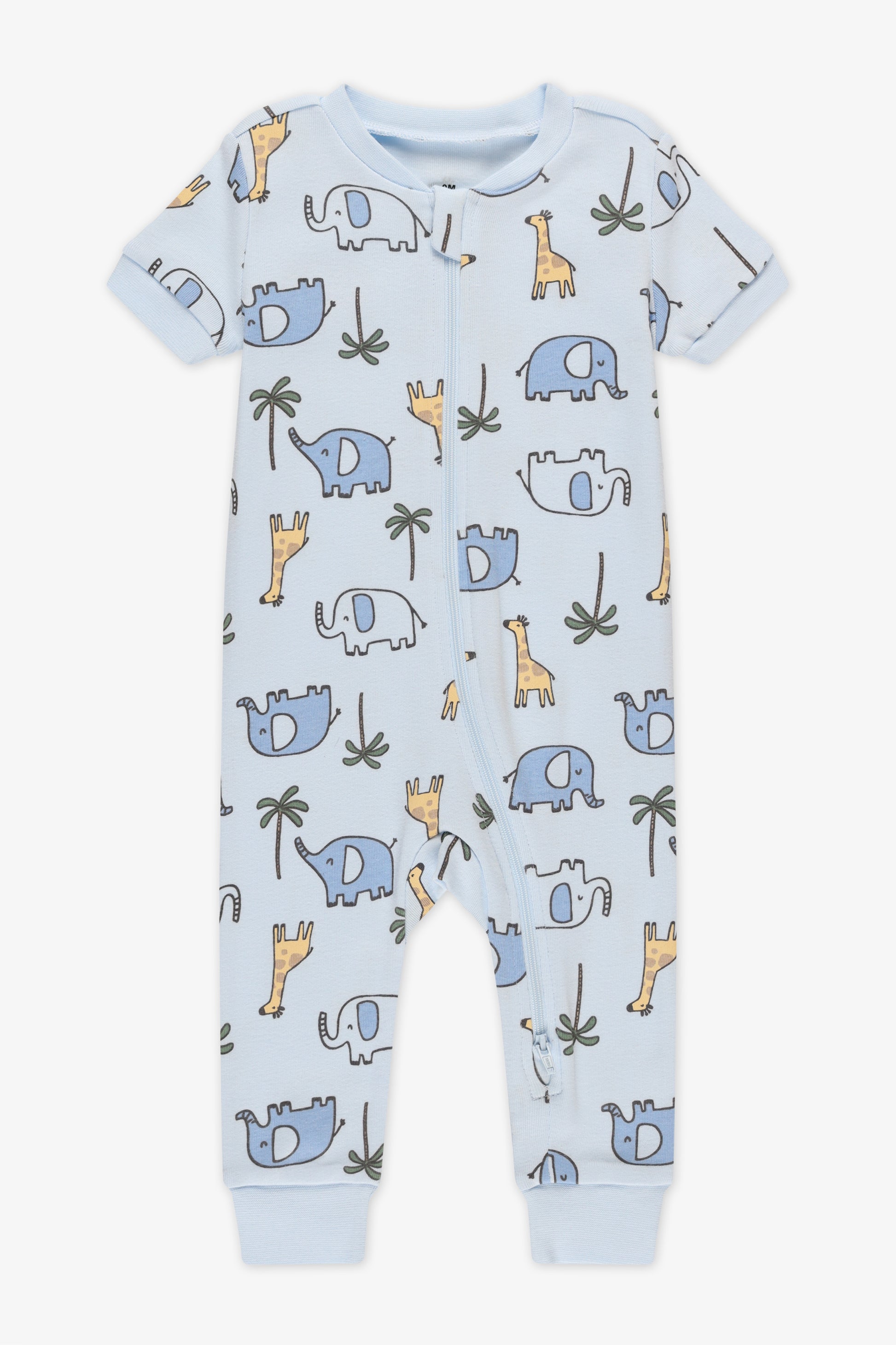 Pyjama 1 pièce en coton - Bébé && BLEU
