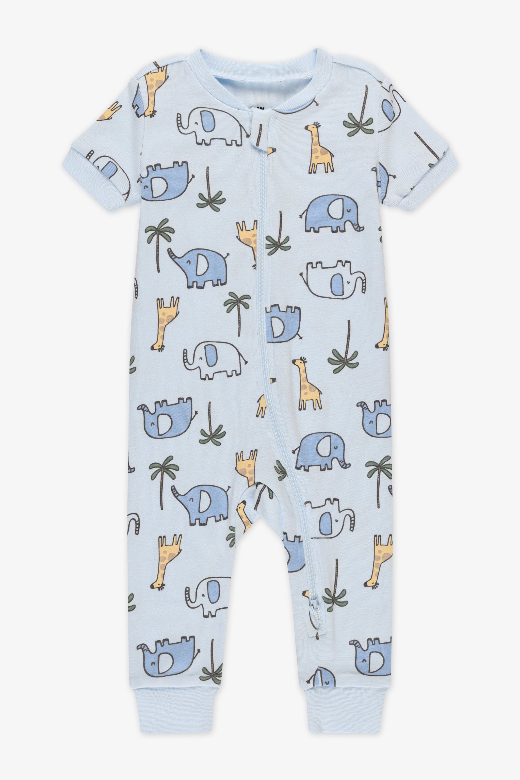 Pyjama 1 pièce en coton - Bébé && BLEU