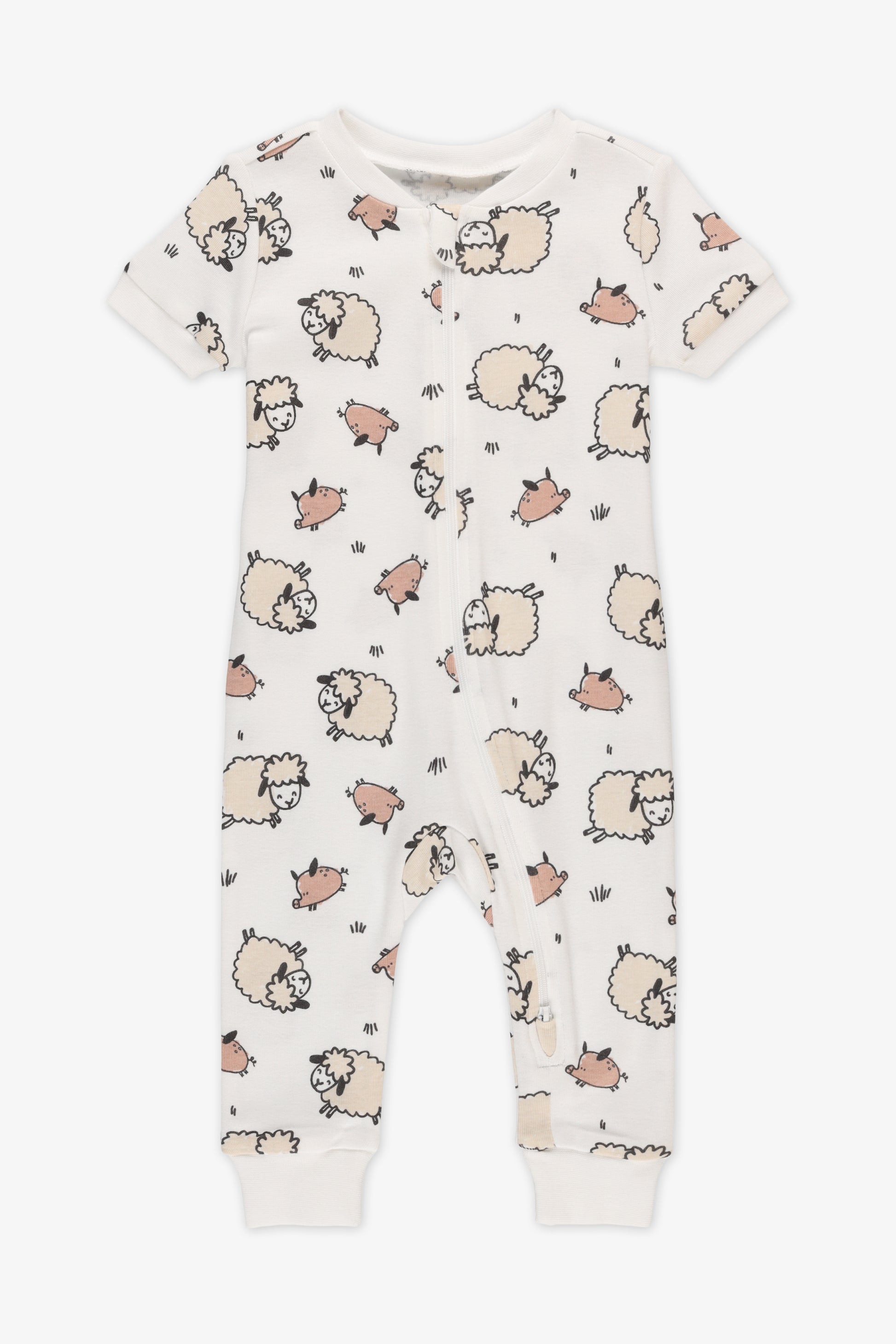 Pyjama 1 pièce en coton - Bébé && BEIGE/MULTI