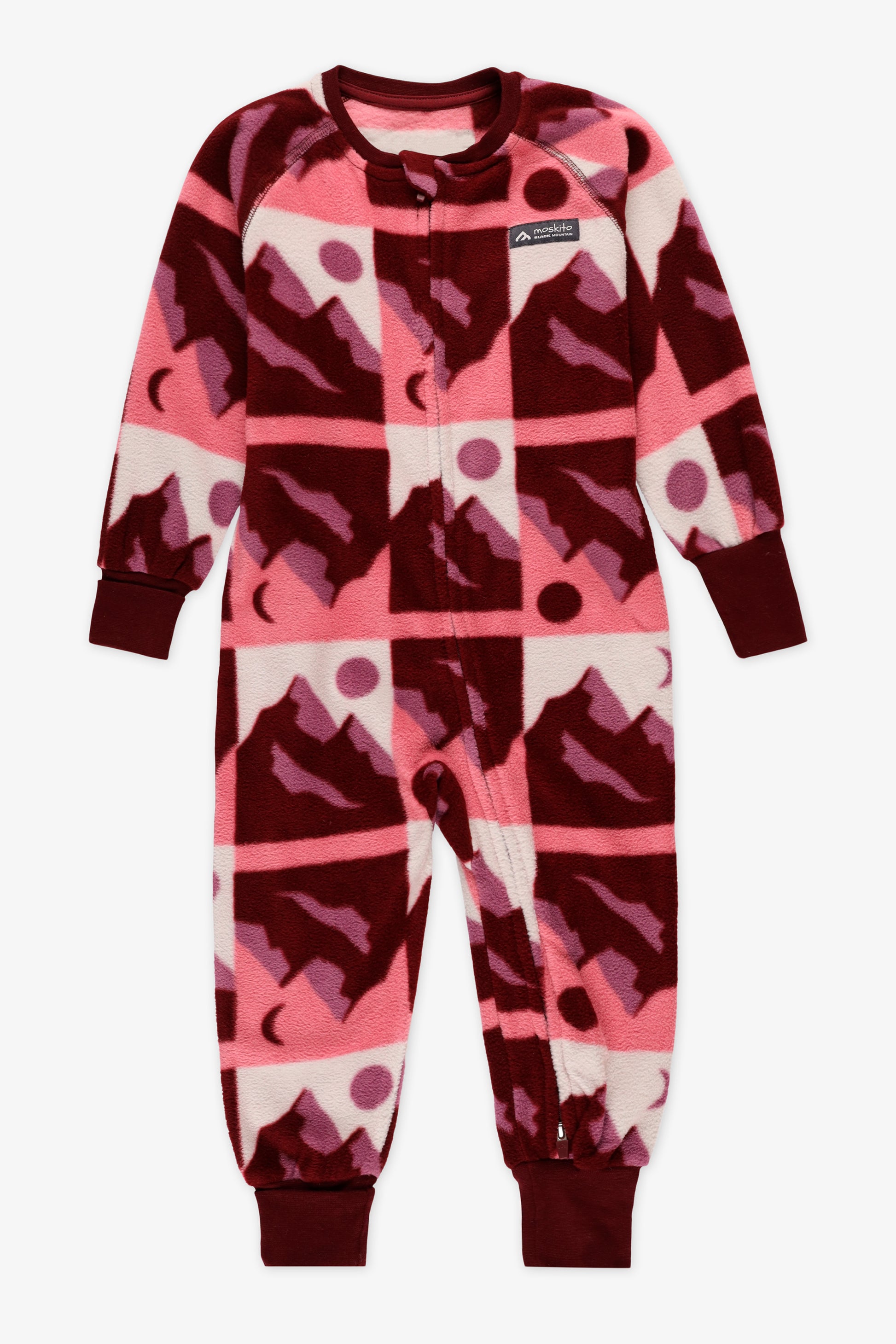 Pyjama 1 pièce micropolar imprimé - Bébé fille && ROSE MULTI