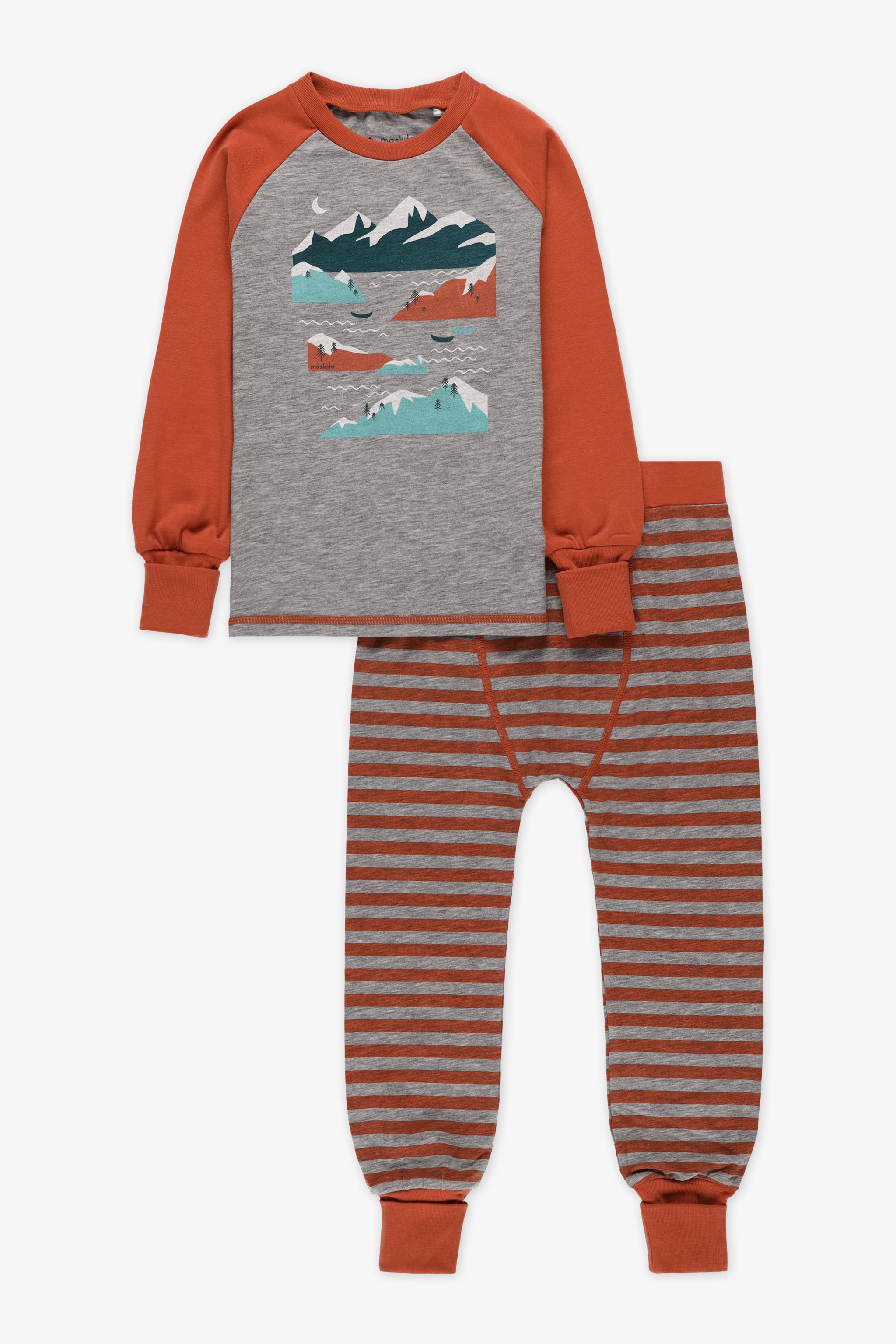 Pyjama 2 pièces modal manches raglan - Bébé garçon && ORANGE