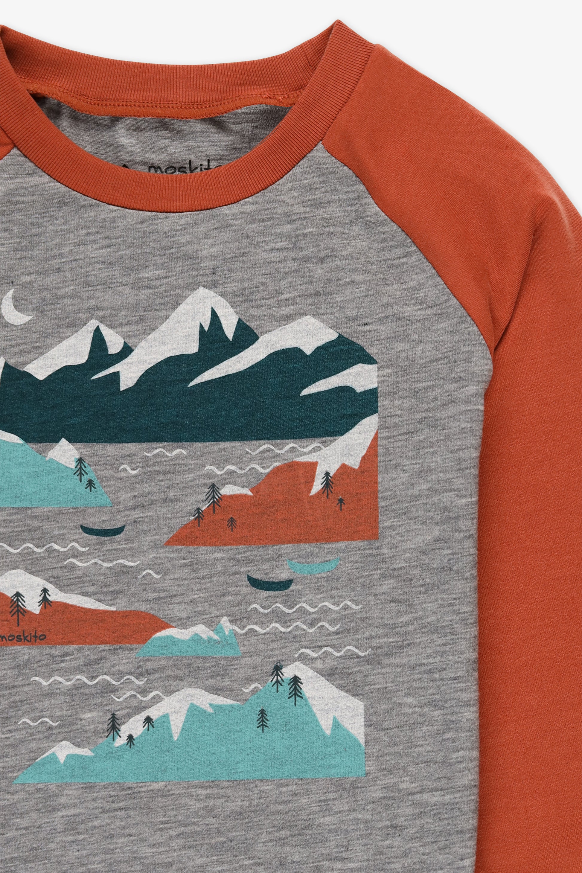 Pyjama 2 pièces modal manches raglan - Bébé garçon && ORANGE