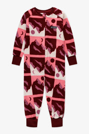 Pyjama 1 pièce micropolar évolutif - Enfant fille && ROSE MULTI