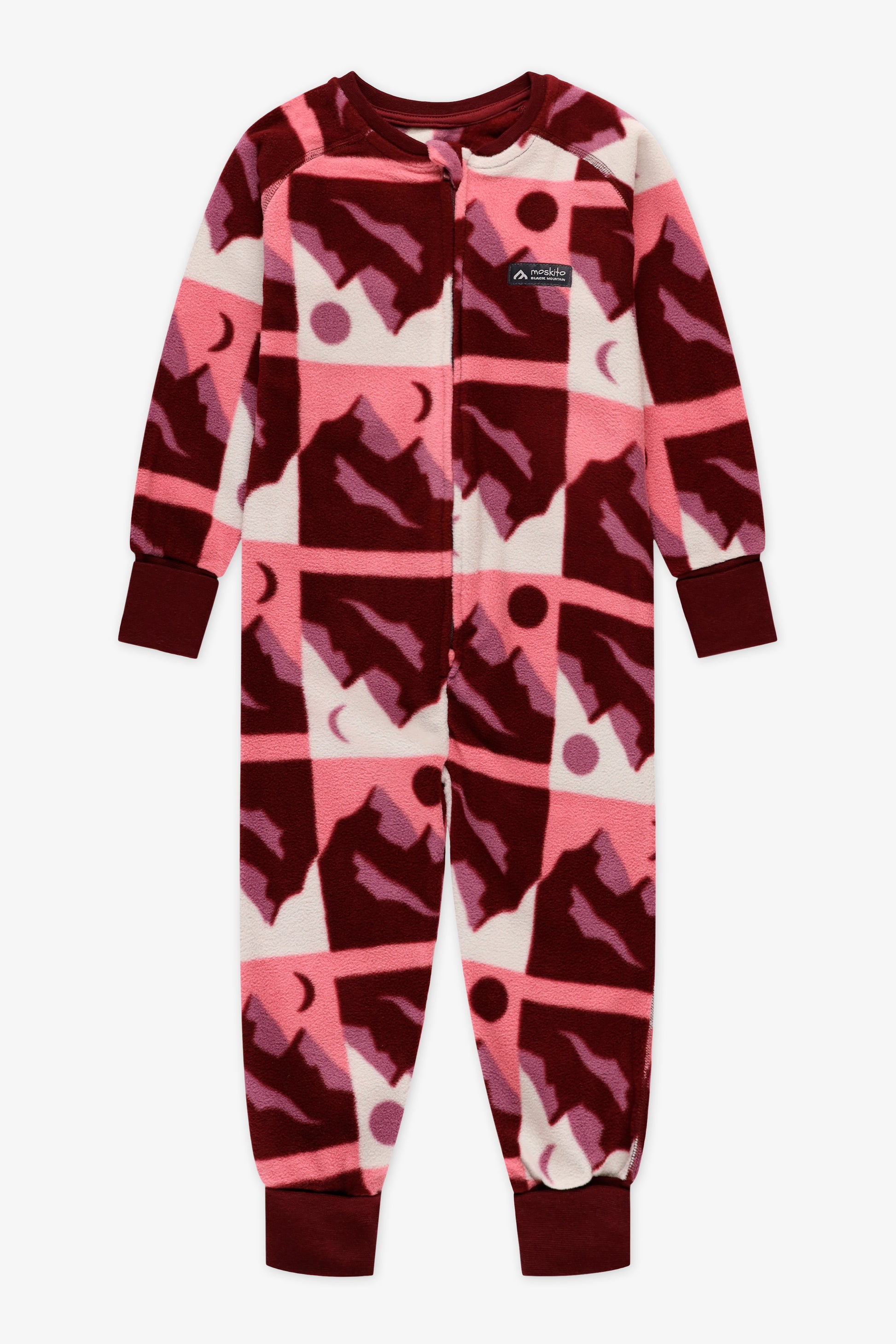 Pyjama 1 pièce micropolar évolutif - Enfant fille && ROSE MULTI