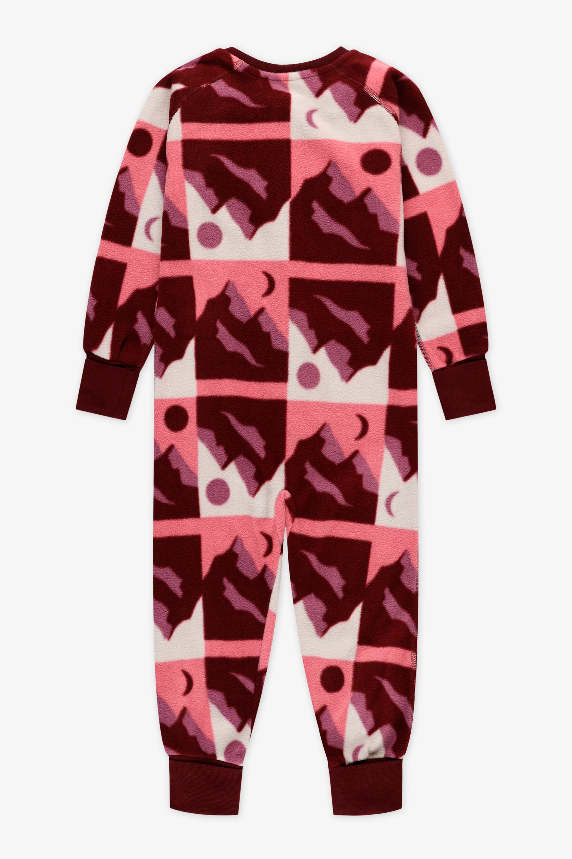 Pyjama 1 pièce micropolar évolutif - Enfant fille && ROSE MULTI