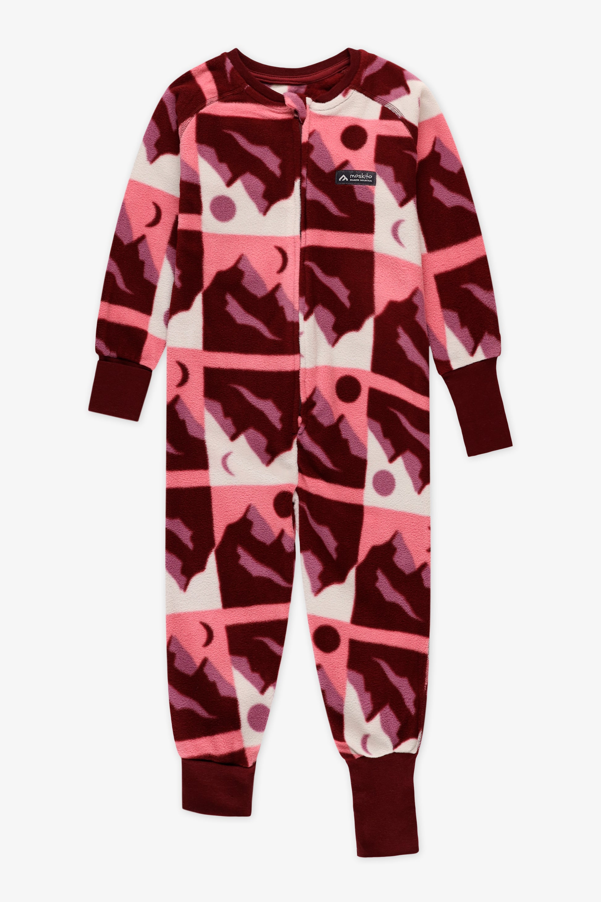 Pyjama 1 pièce micropolar évolutif - Enfant fille && ROSE MULTI