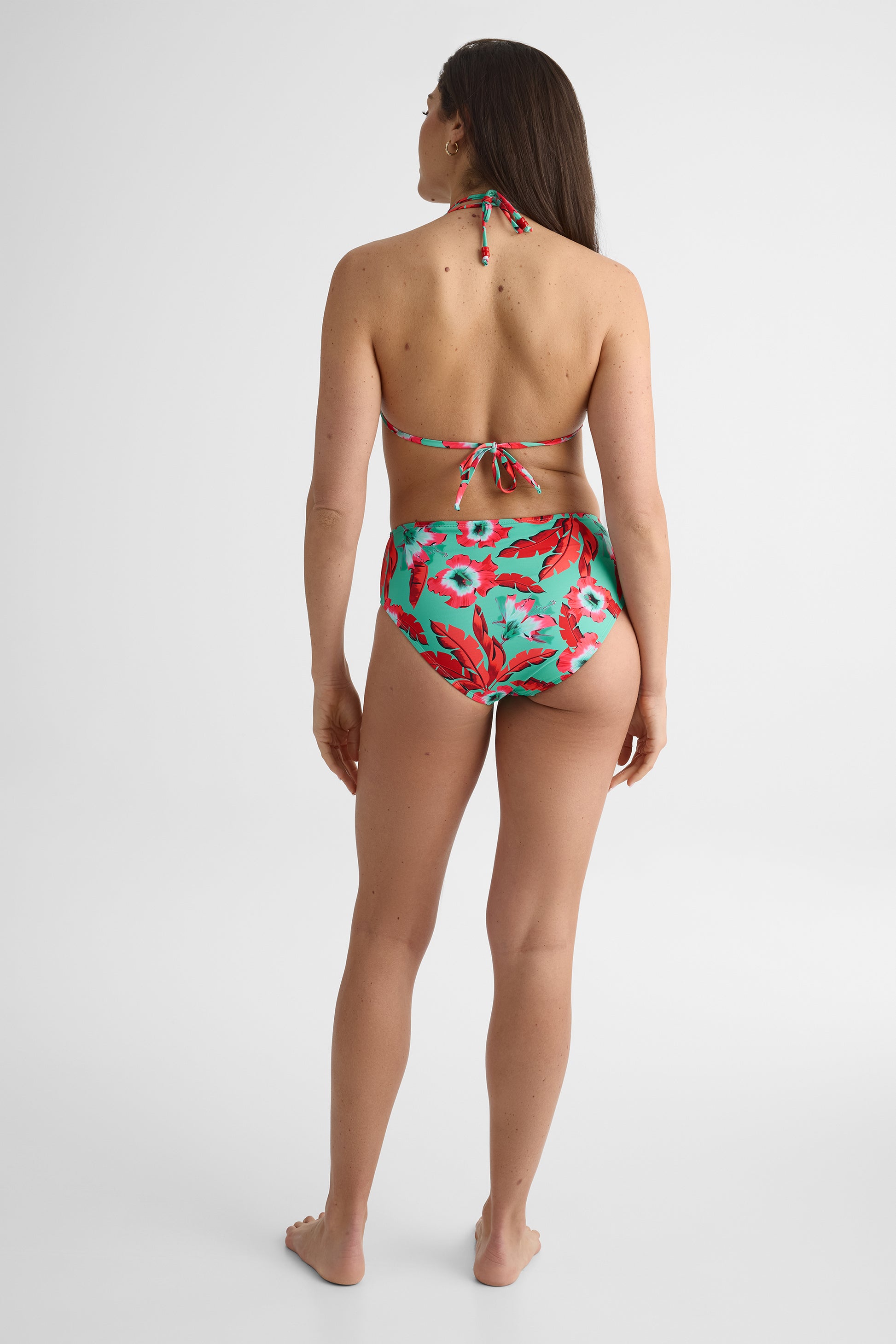 Culotte de maillot bikini taille haute - Femme && AQUA/MULTI