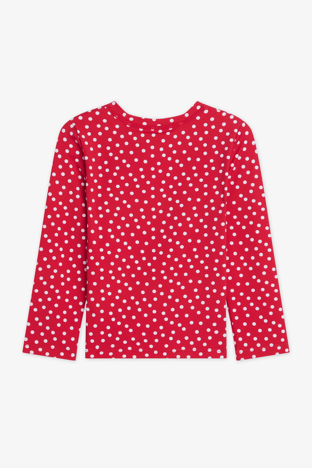 Maillot de bain rashguard manches longues - Enfant garçon && ROUGE/MULTI