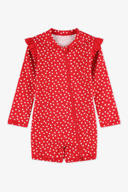 Maillot de bain combinaison - Bébé fille && ROUGE/MULTI