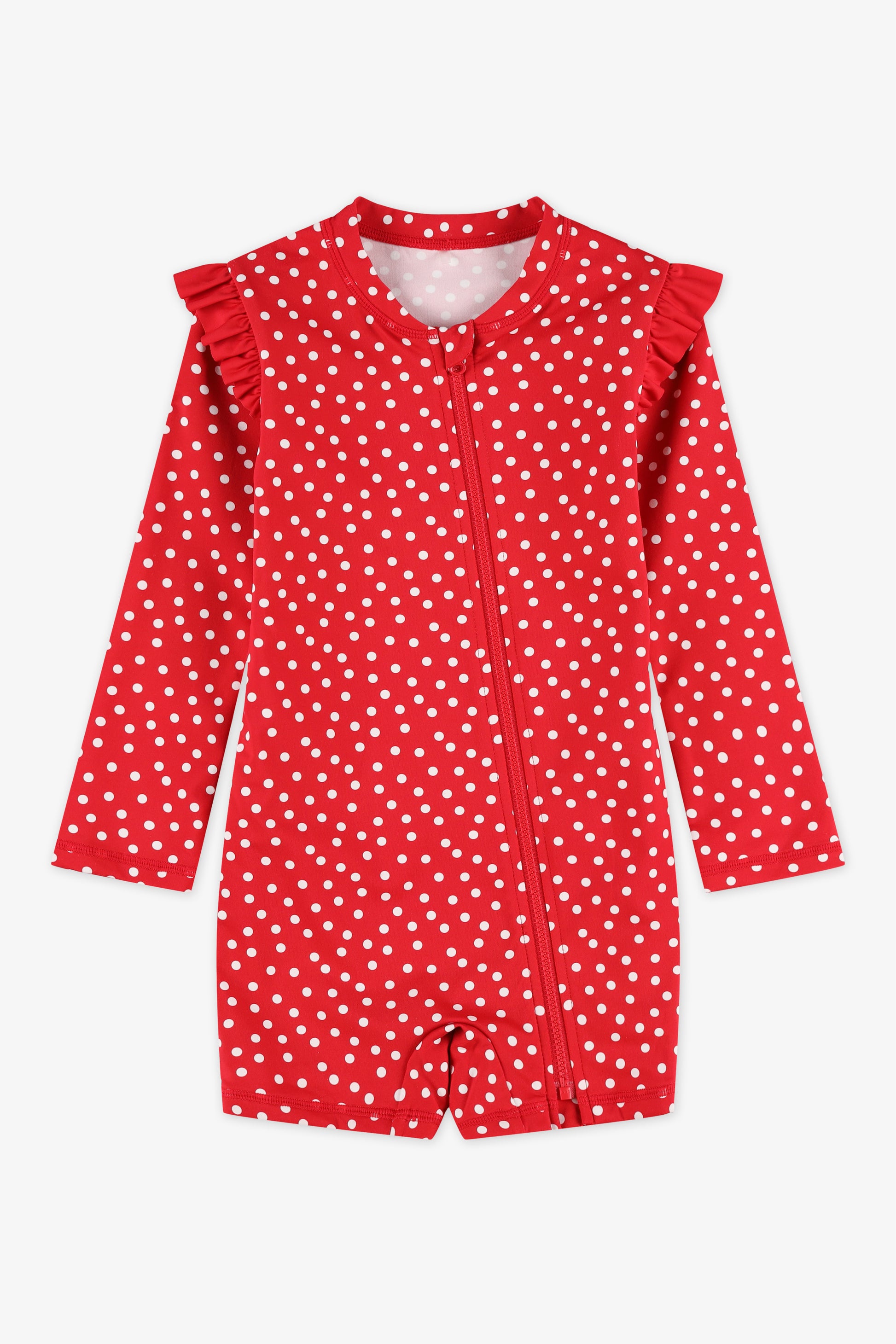 Maillot de bain combinaison - Bébé fille && ROUGE/MULTI