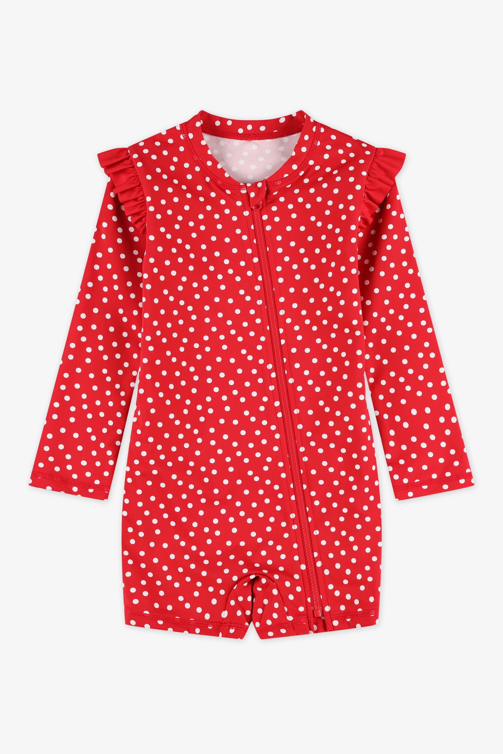 Maillot de bain combinaison - Bébé fille && ROUGE/MULTI
