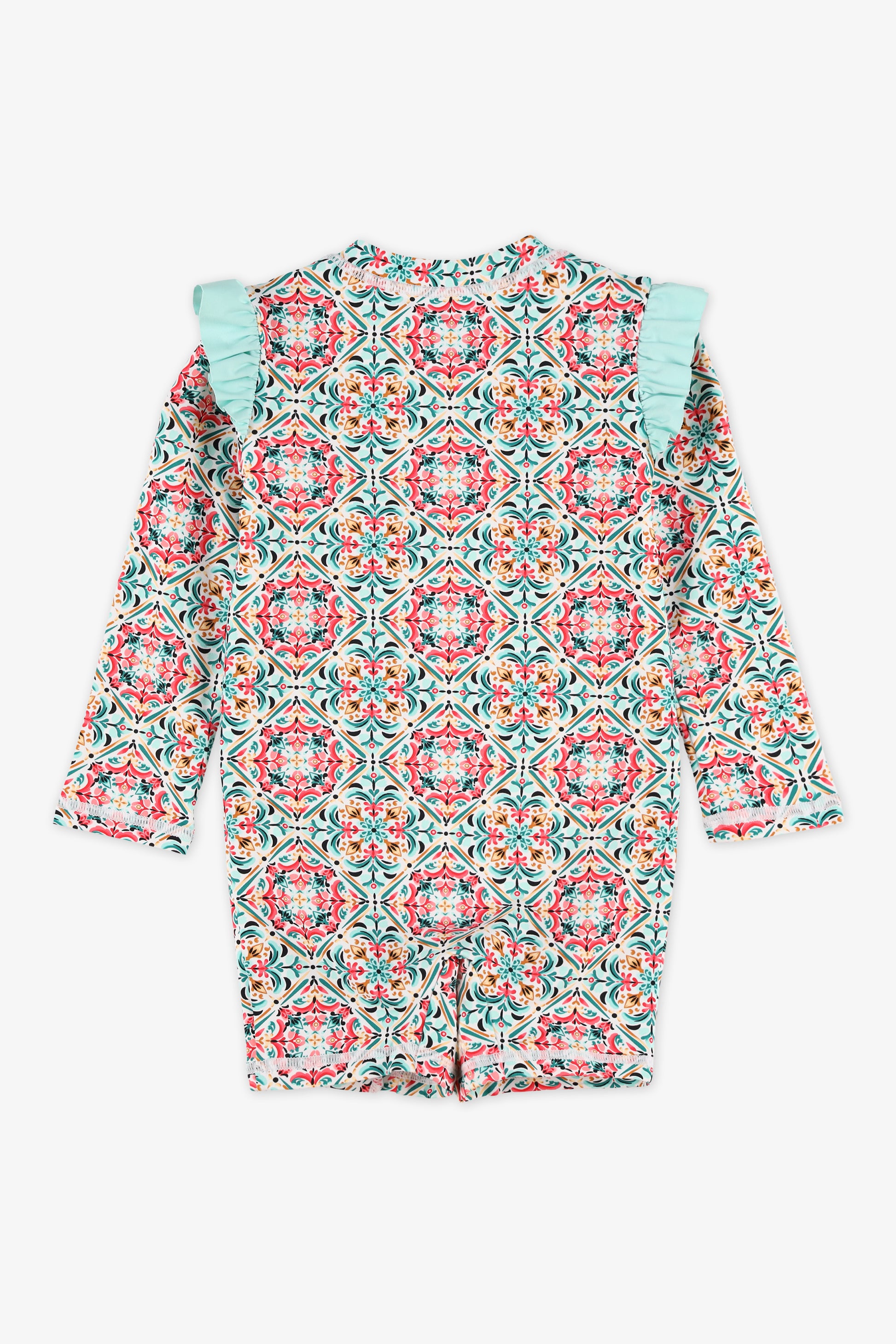 Maillot de bain combinaison - Bébé fille && BLANC MULTI