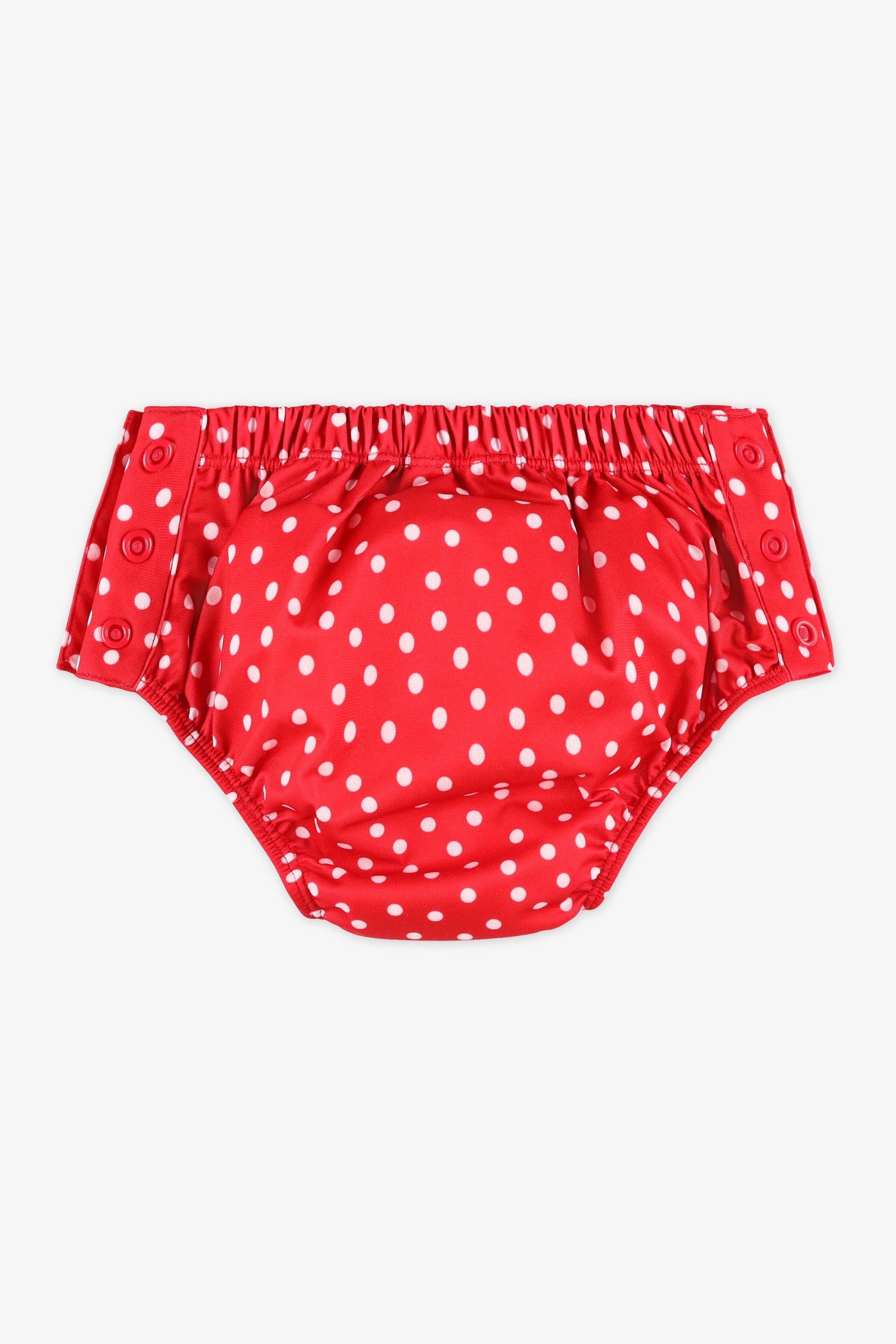 Couche-maillot de bain en scuba - Bébé fille && ROUGE/MULTI