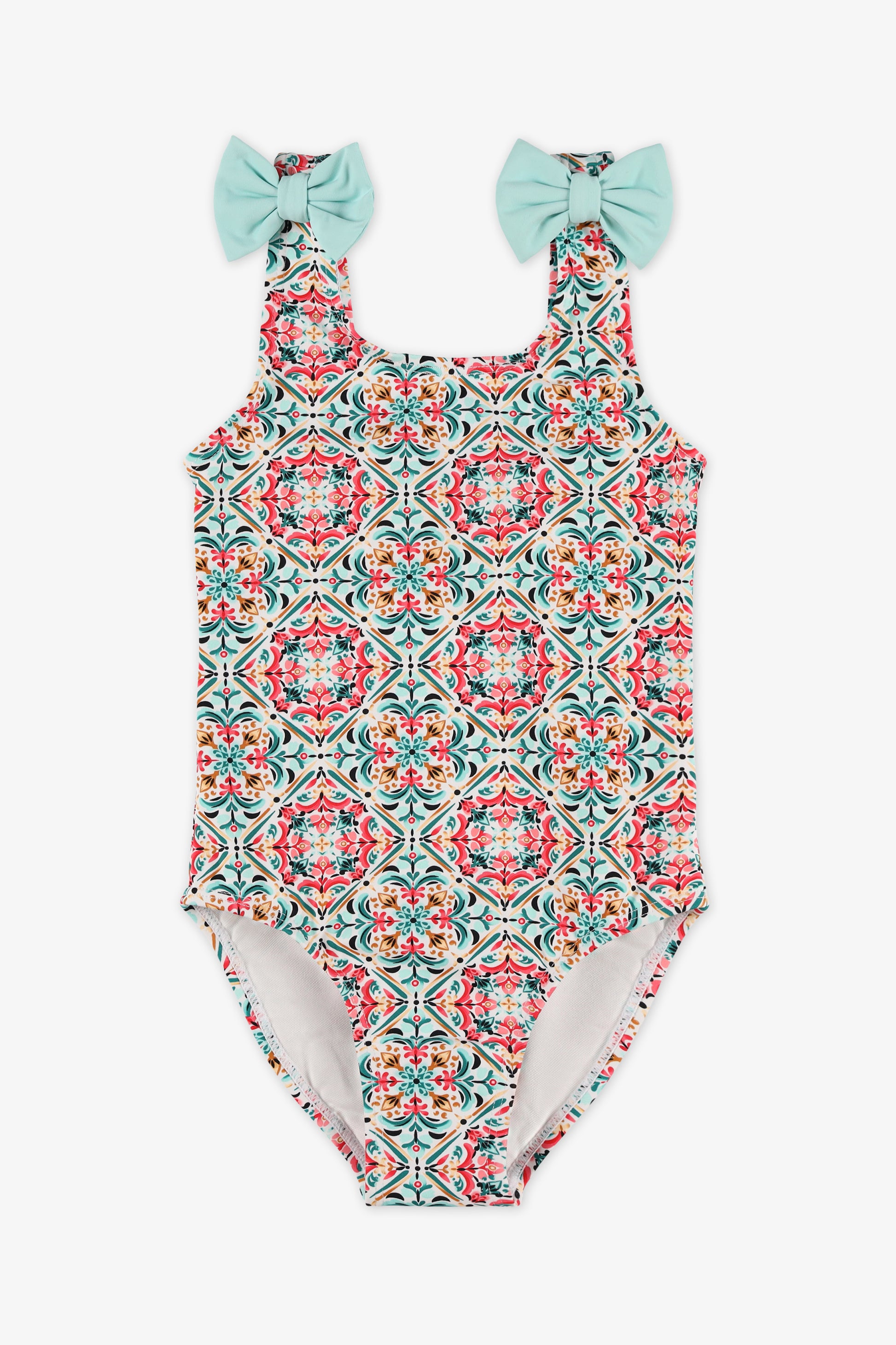 Maillot de bain 1 pièce - Enfant fille && BLANC MULTI