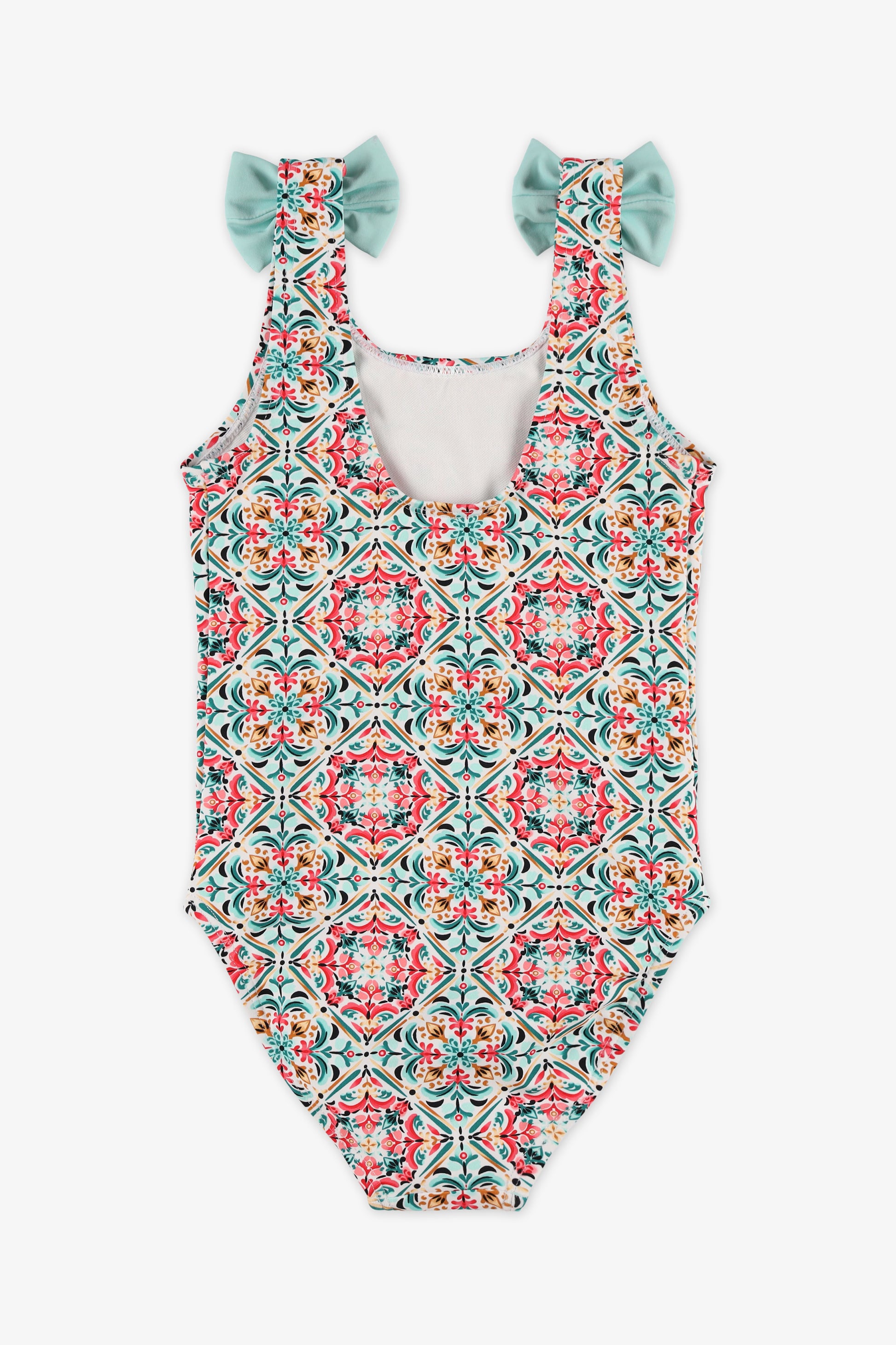 Maillot de bain 1 pièce - Enfant fille && BLANC MULTI