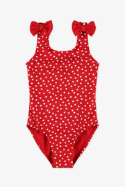 Maillot de bain 1 pièce - Enfant fille && ROUGE/MULTI