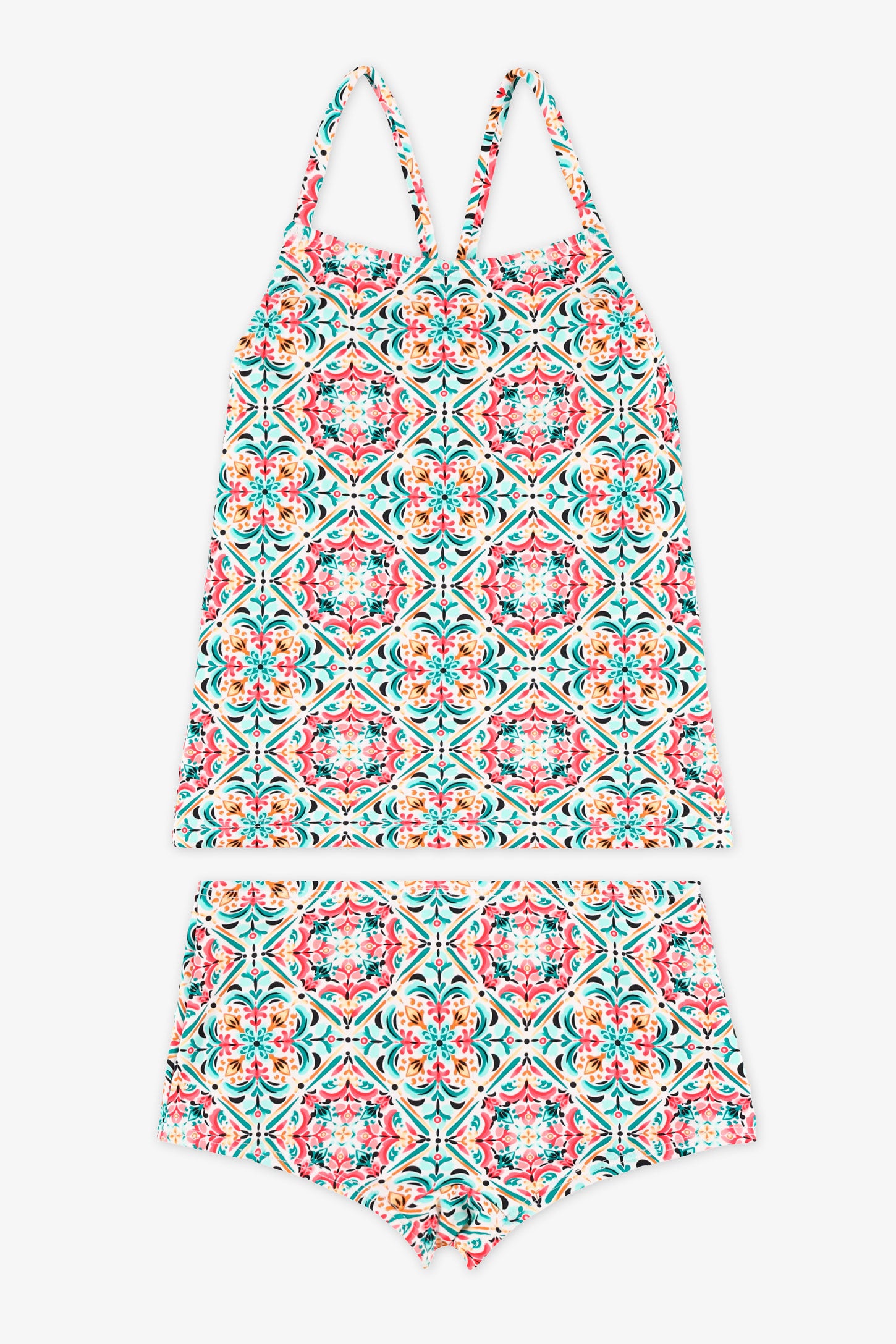 Ensemble maillot de bain 2 pièces - Enfant fille && BLANC MULTI