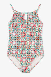 Maillot de bain 1 pièce - Ado fille && BLANC MULTI