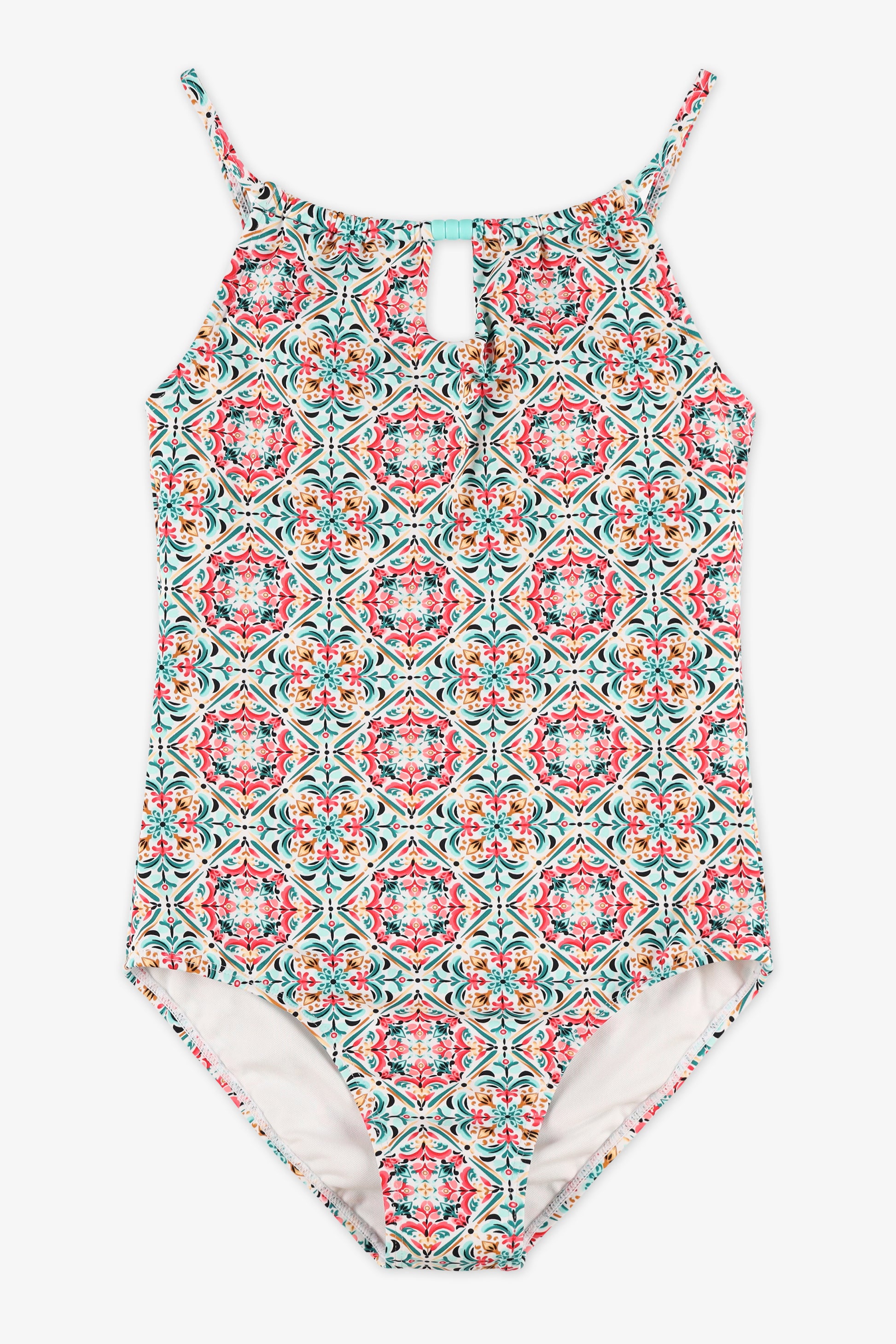 Maillot de bain 1 pièce - Ado fille && BLANC MULTI