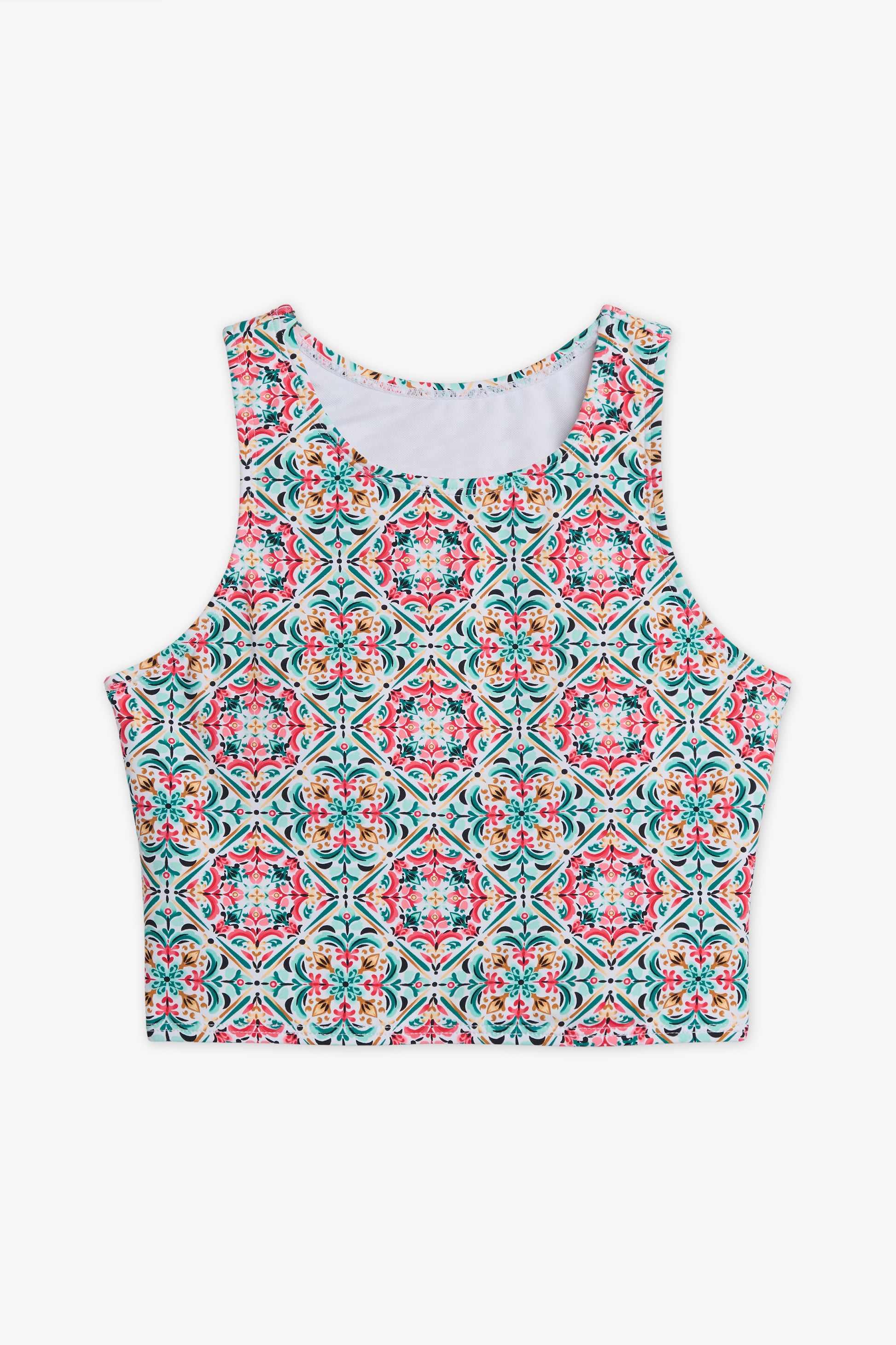 Haut de maillot mixte à imprimés - Ado fille && BLANC MULTI