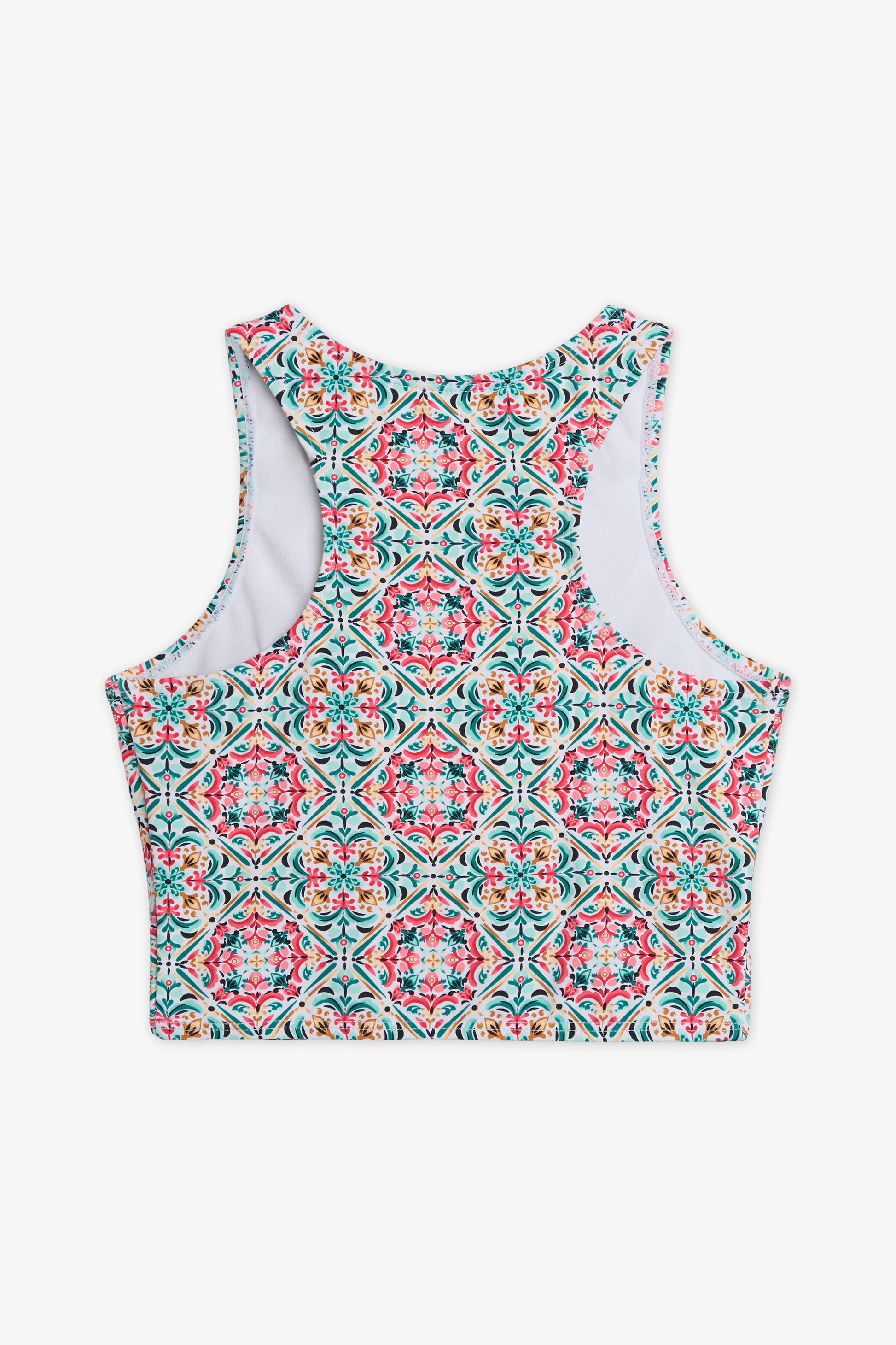 Haut de maillot mixte à imprimés - Ado fille && BLANC MULTI