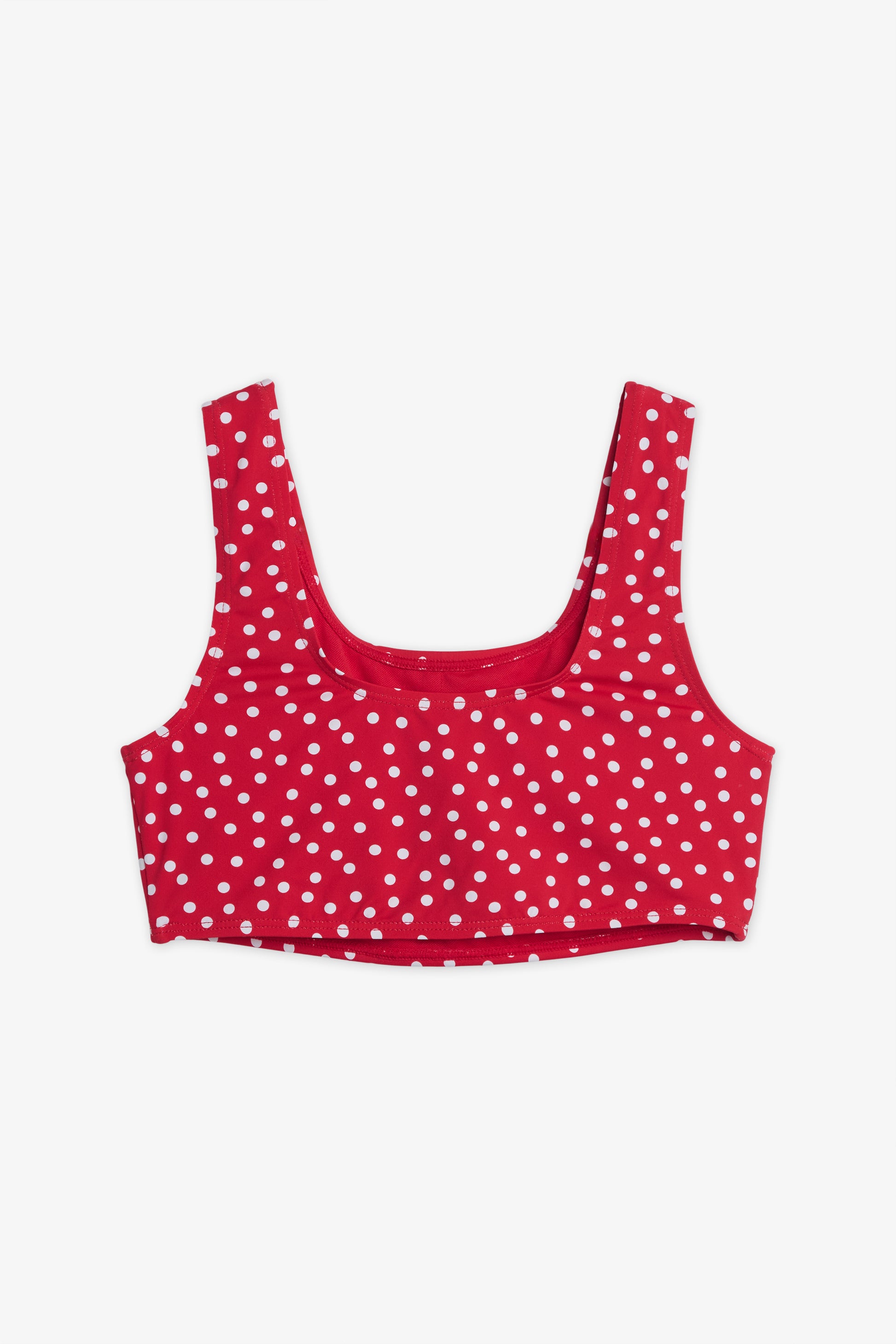 Haut de maillot mixte à motifs - Ado fille && ROUGE/MULTI