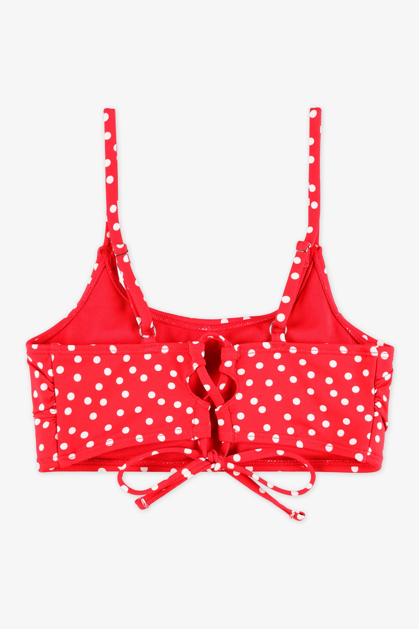 Haut de maillot mixte imprimé – Ado fille && ROUGE/MULTI