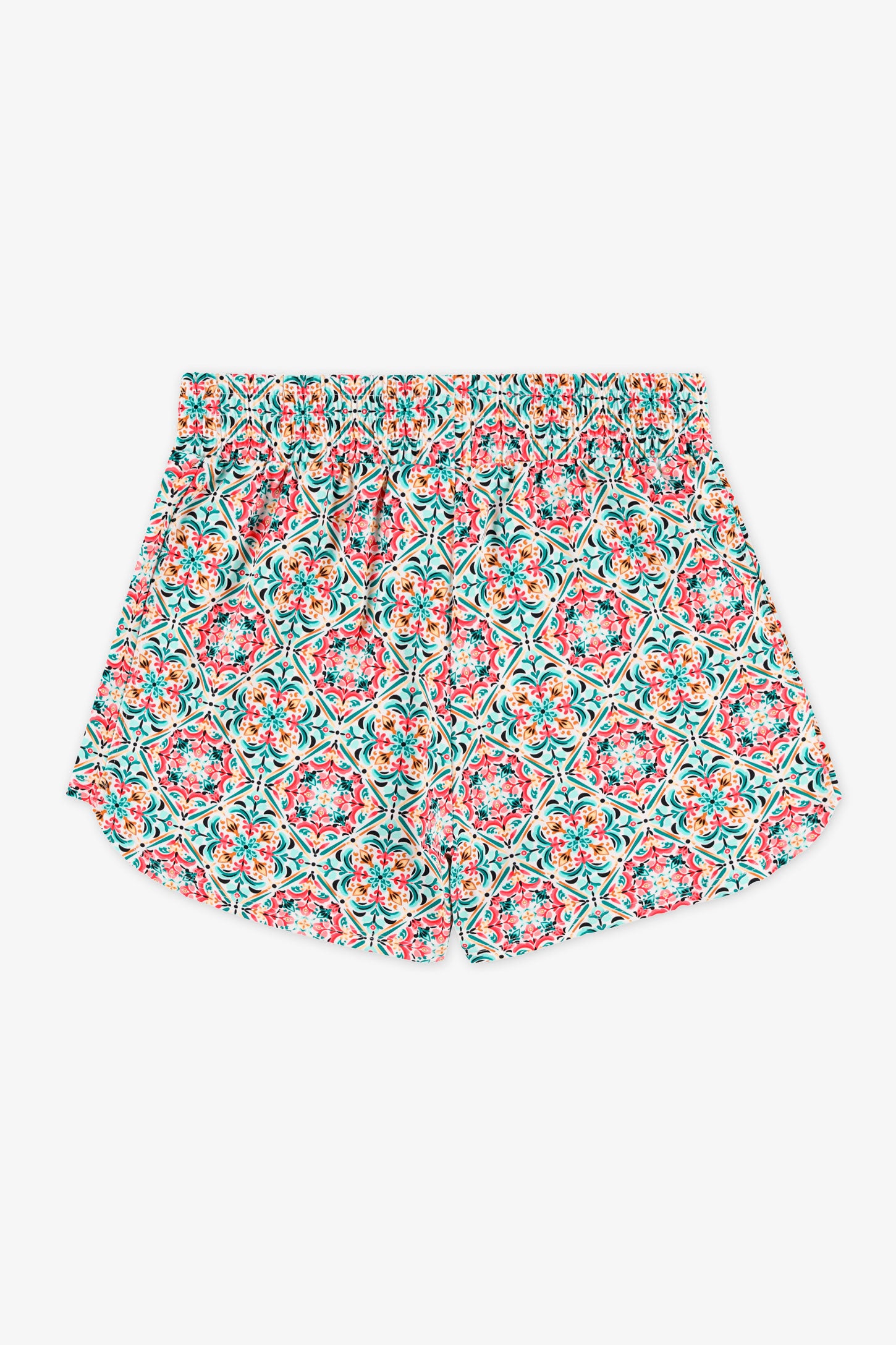 Cover-up short en tissu maillot – Ado fille && BLANC MULTI