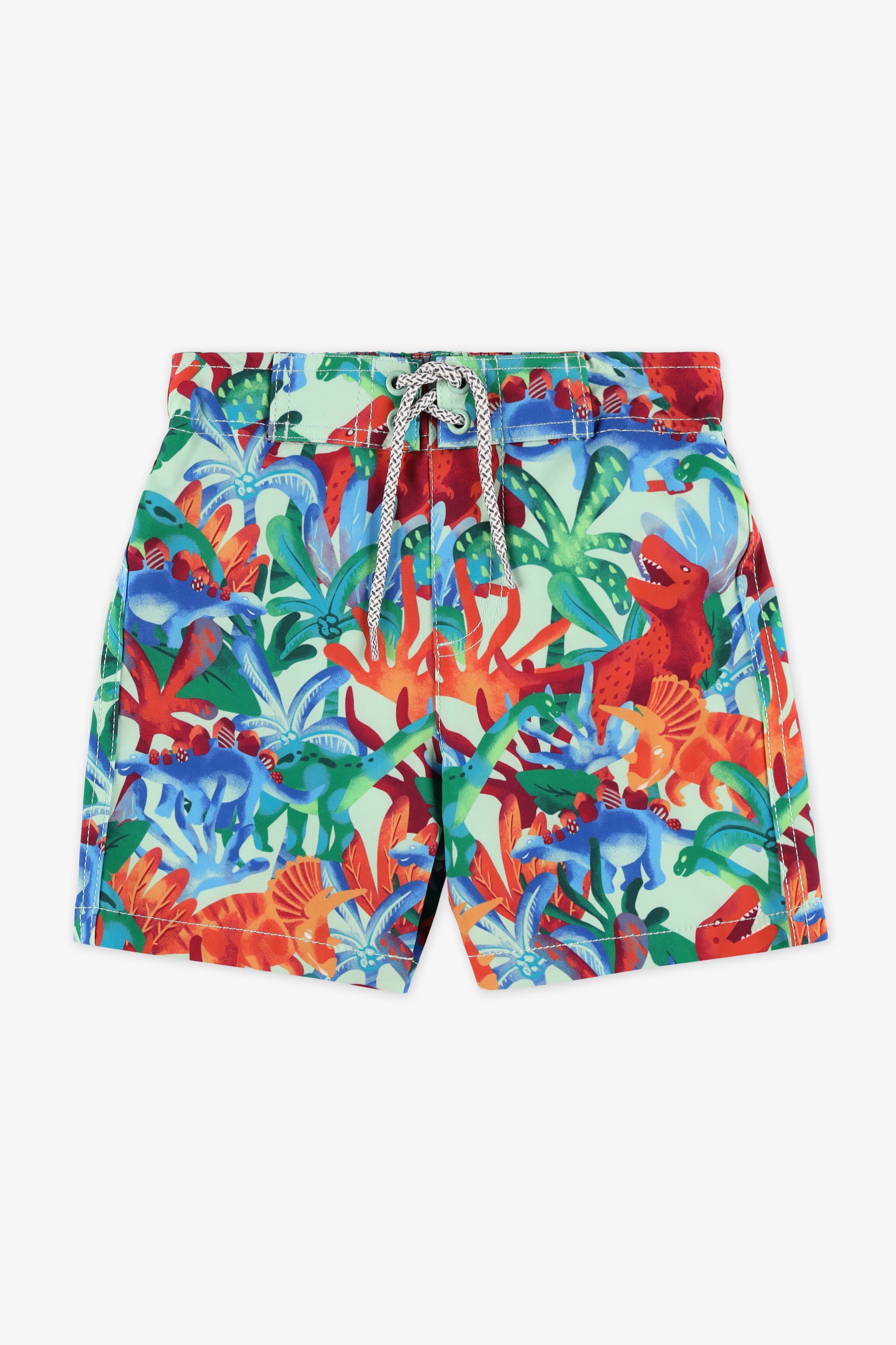 Maillot de bain boardshort - Enfant garçon && VERT/MULTI