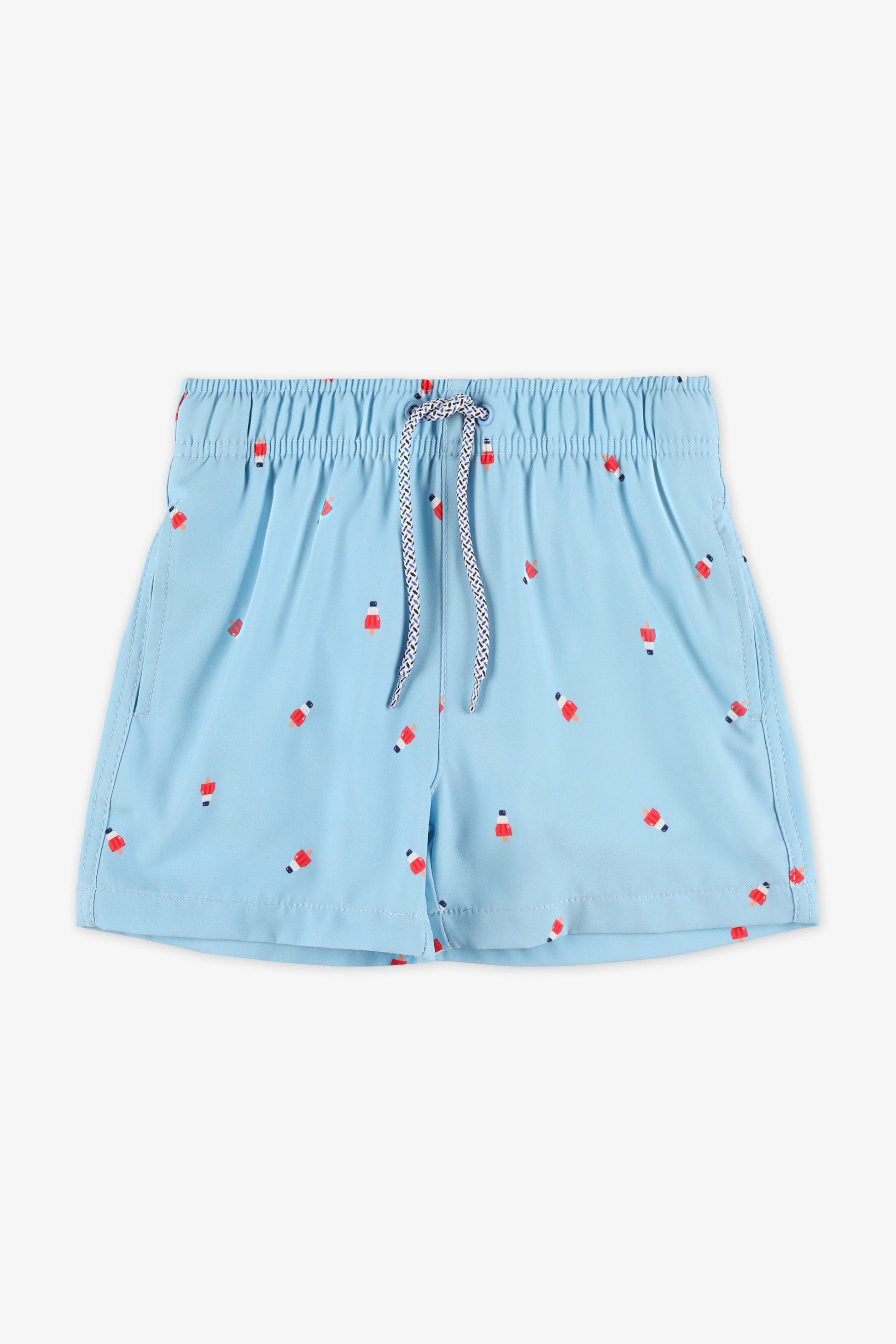 Maillot de bain boardshort - Enfant garçon && BLEU MULTI