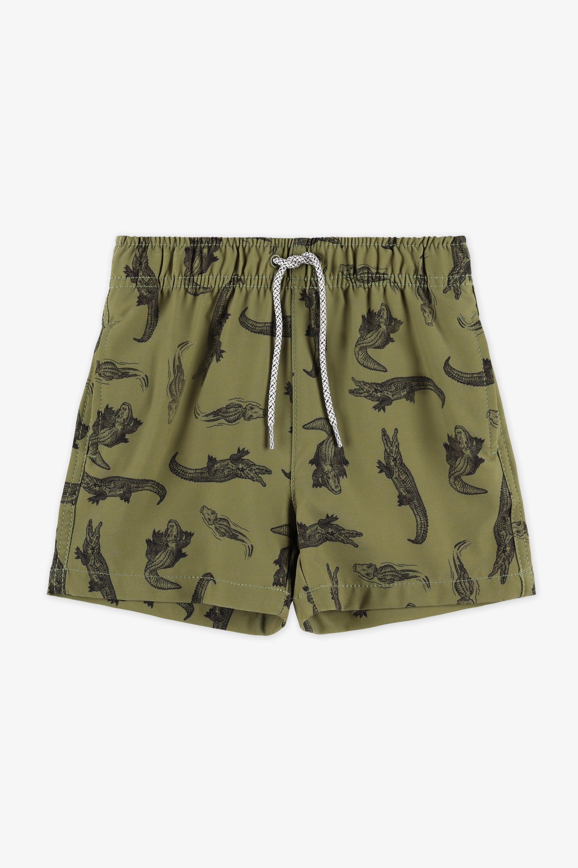 Maillot de bain boardshort - Enfant garçon && KAKI/MULTI
