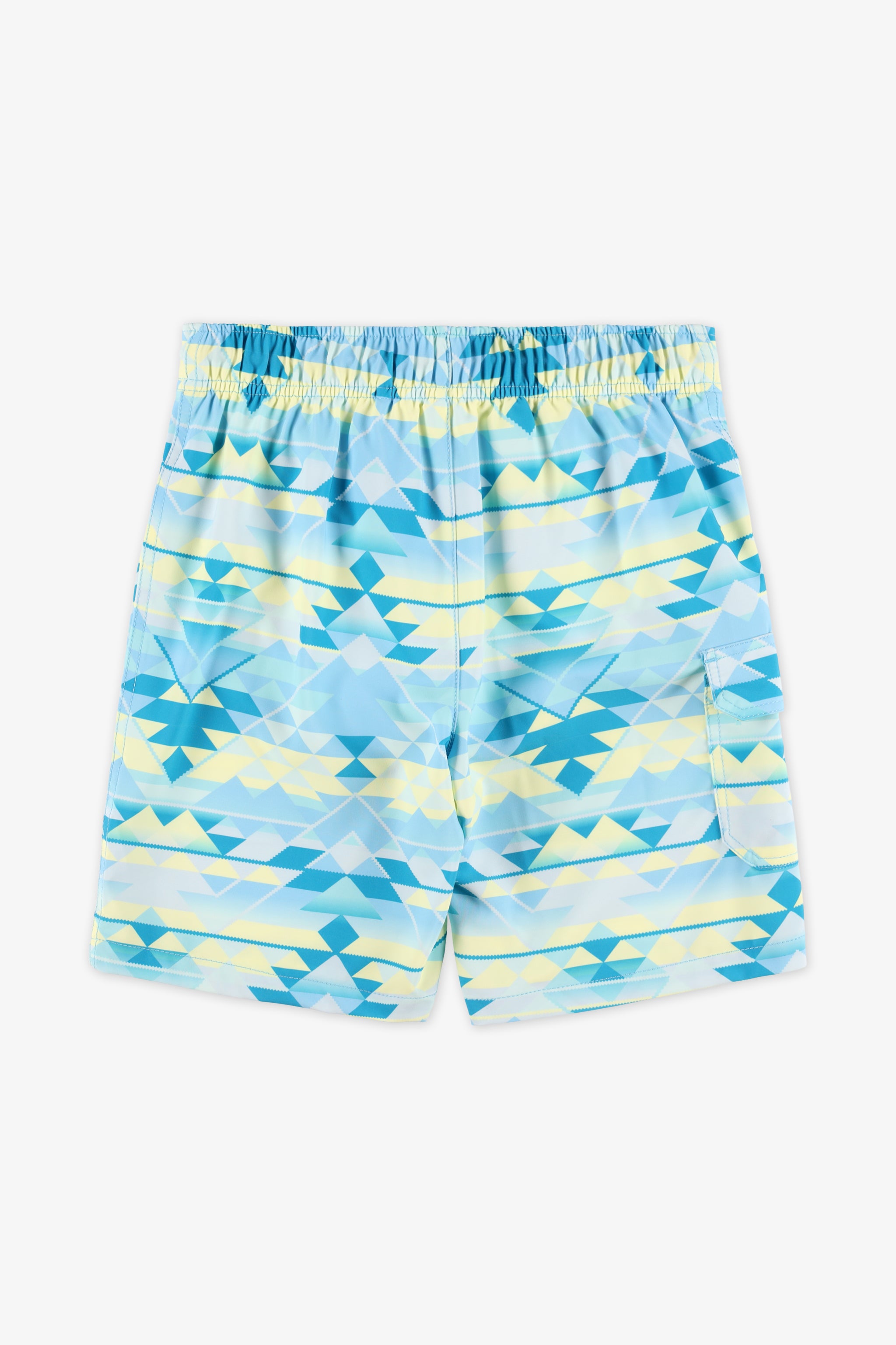 Maillot de bain boardshort - Ado garçon && BLEU MULTI