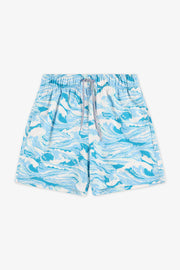 Maillot de bain short - Ado garçon && BLEU MULTI