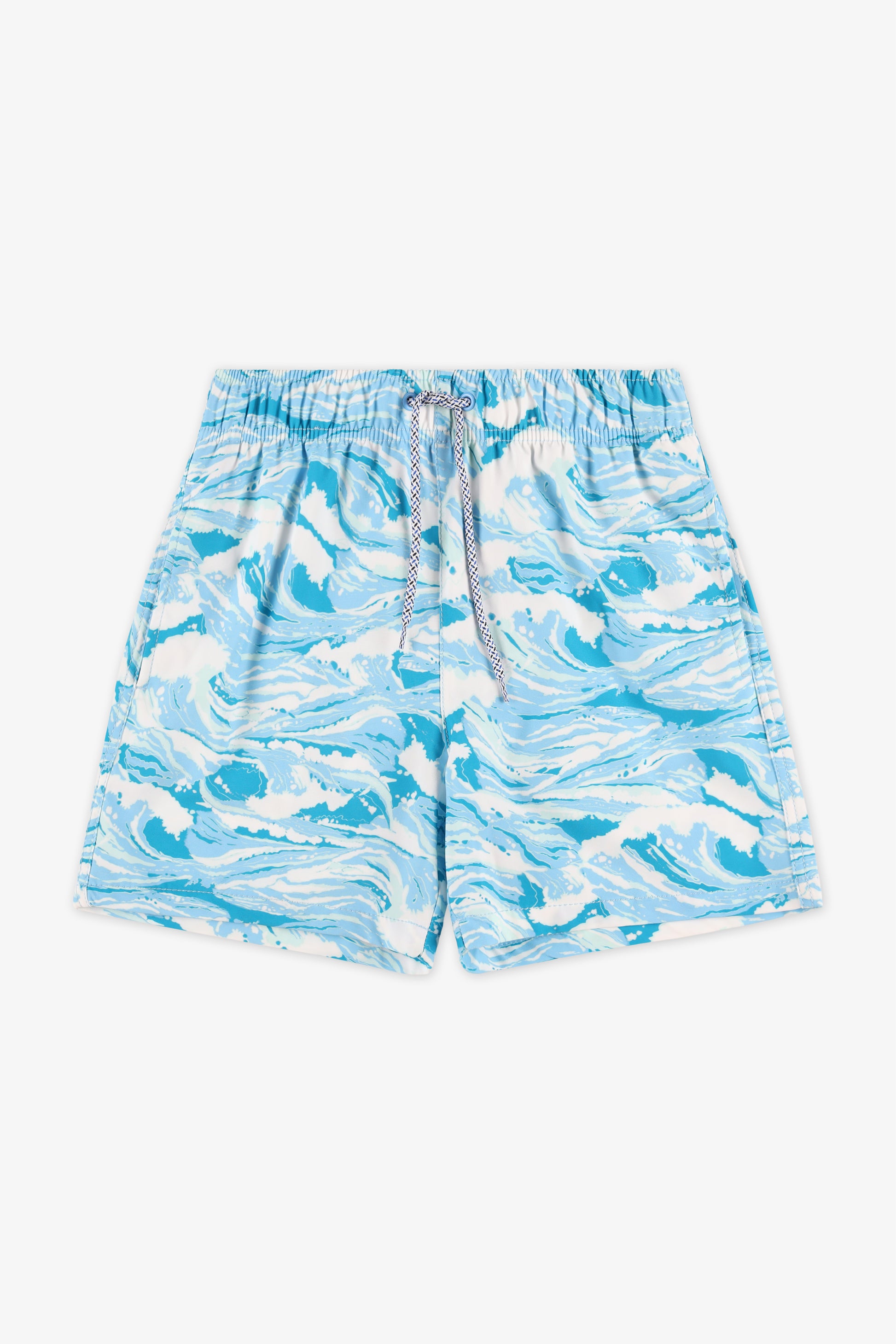 Maillot de bain short - Ado garçon && BLEU MULTI