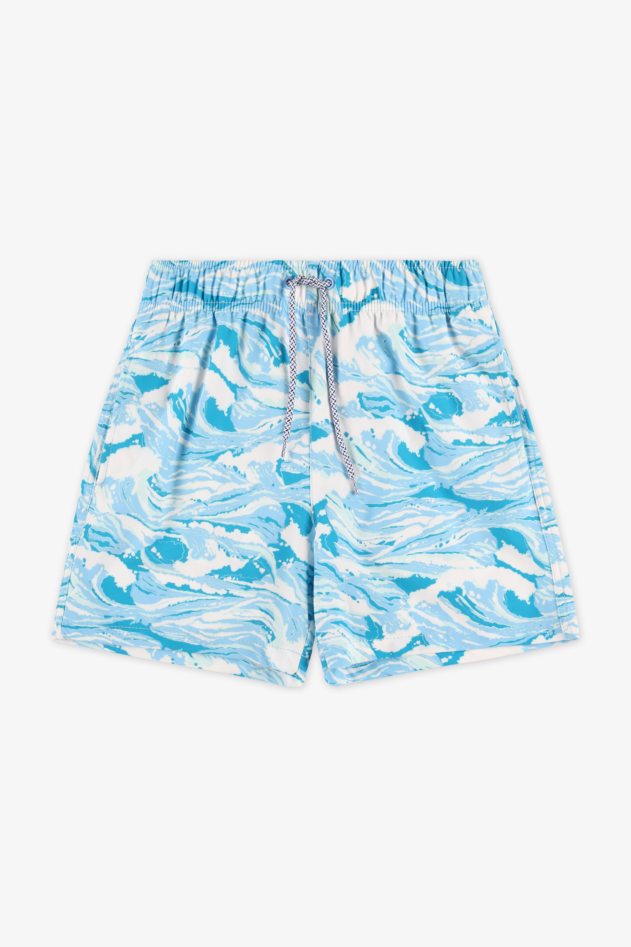 Maillot de bain short - Ado garçon && BLEU MULTI