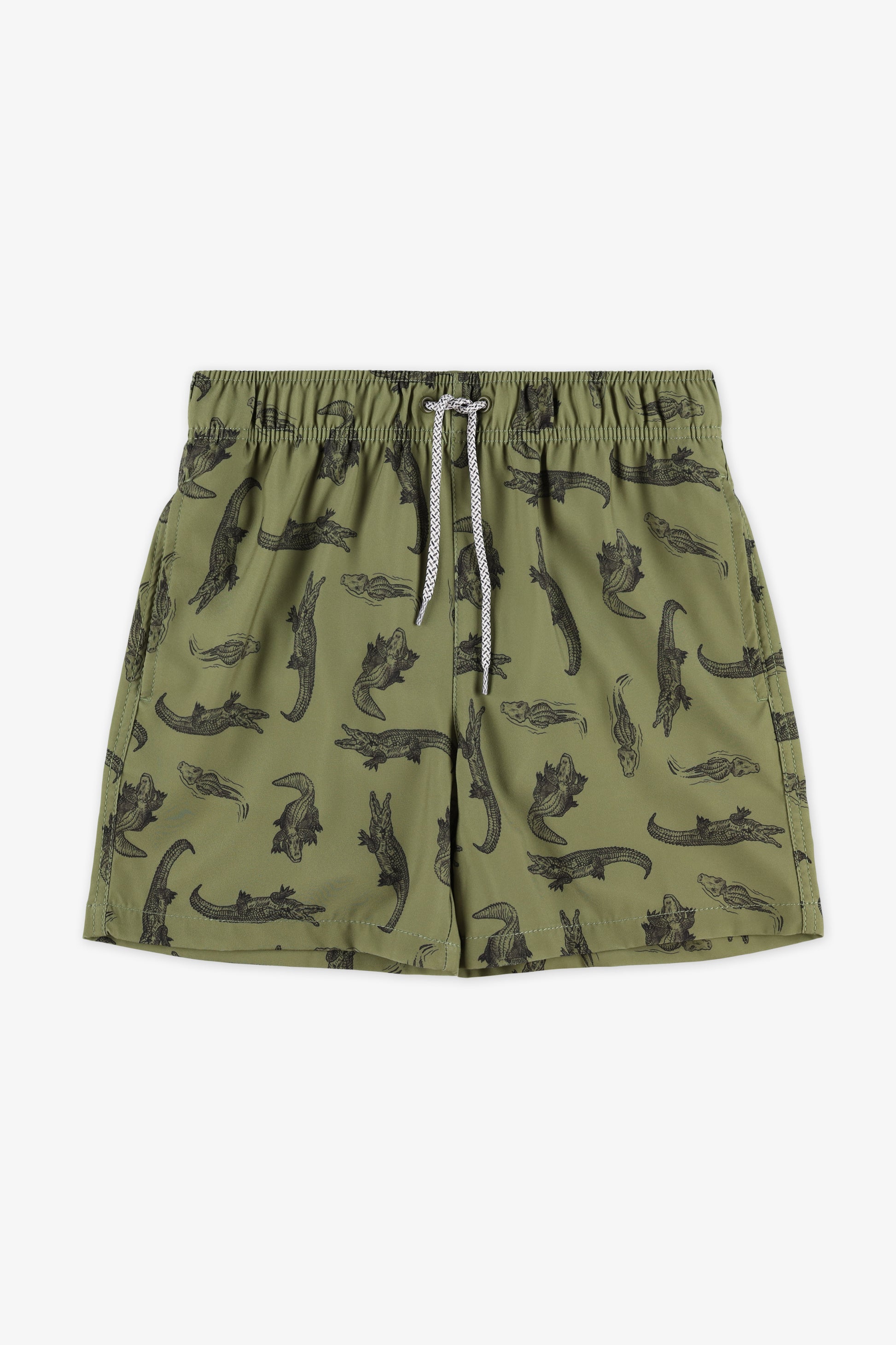 Maillot de bain short - Ado garçon && KAKI/MULTI