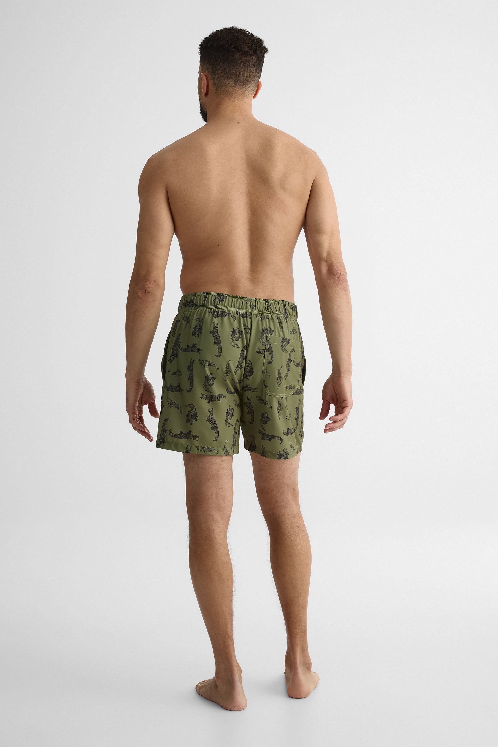Maillot de bain élastique - Homme && VERT/MULTI
