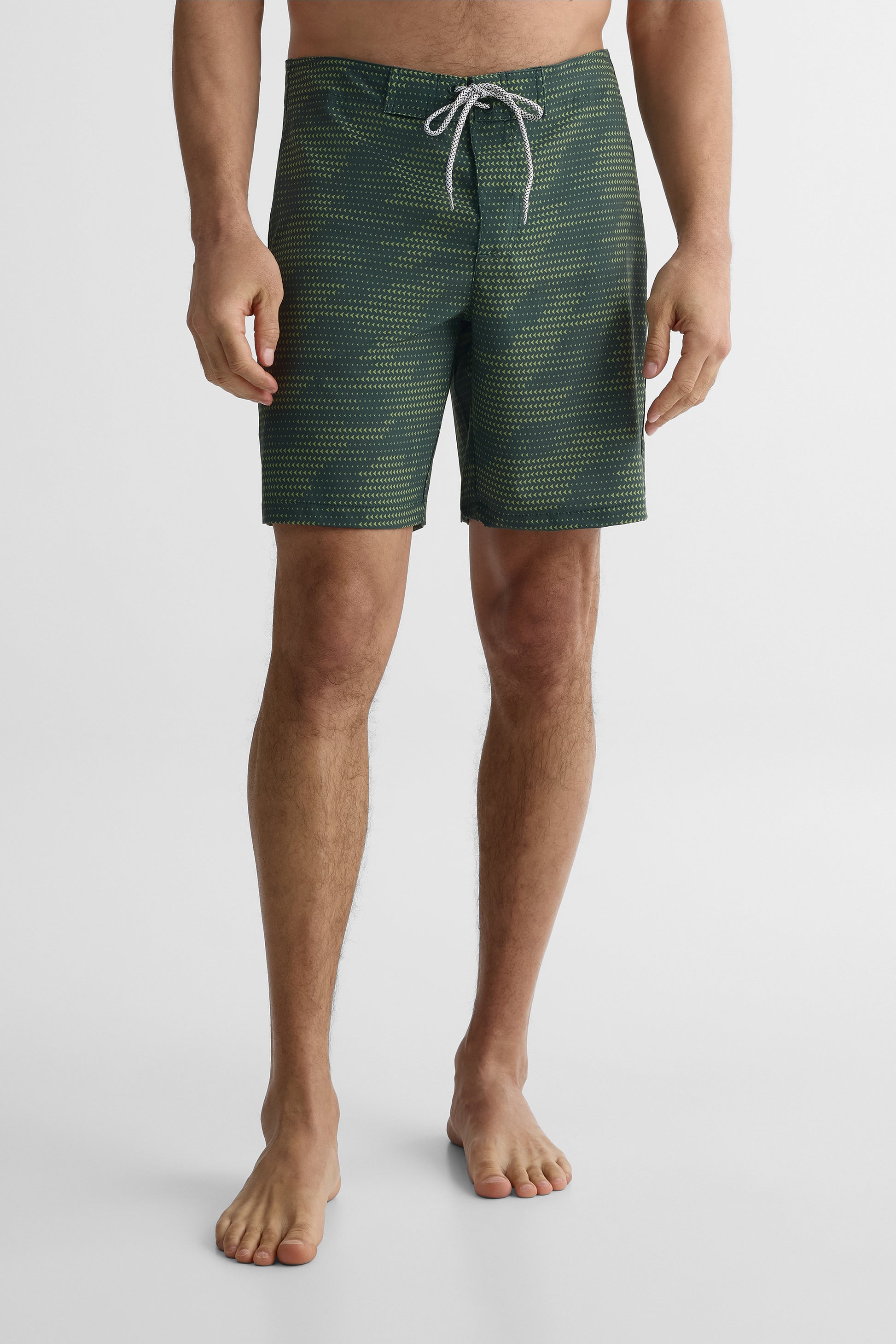 Maillot de bain élastique - Homme && VERT/MULTI