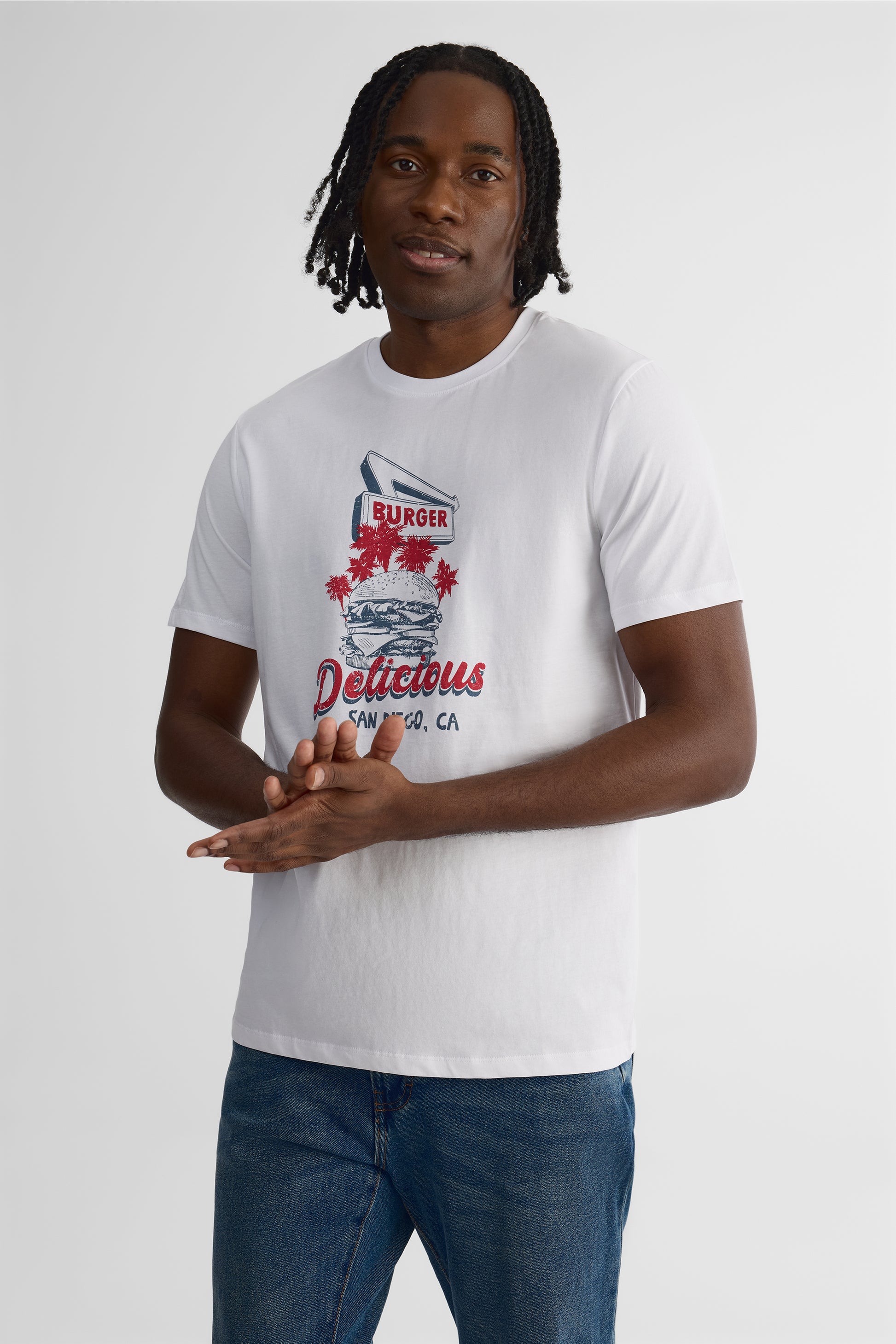 Chandail de nuit en jersey - Homme && BLANC