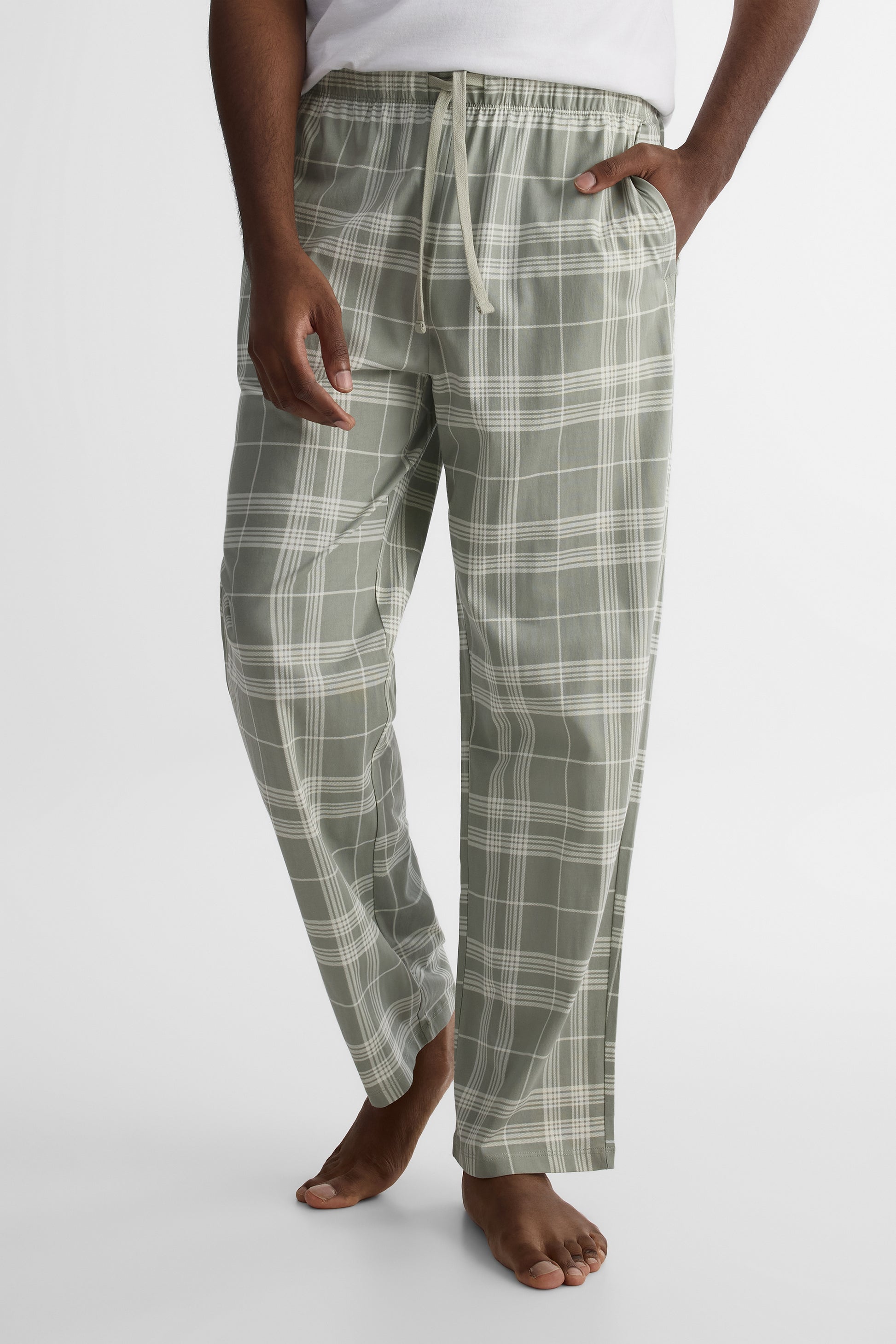 Pantalon de nuit en jersey - Homme && KAKI/MULTI