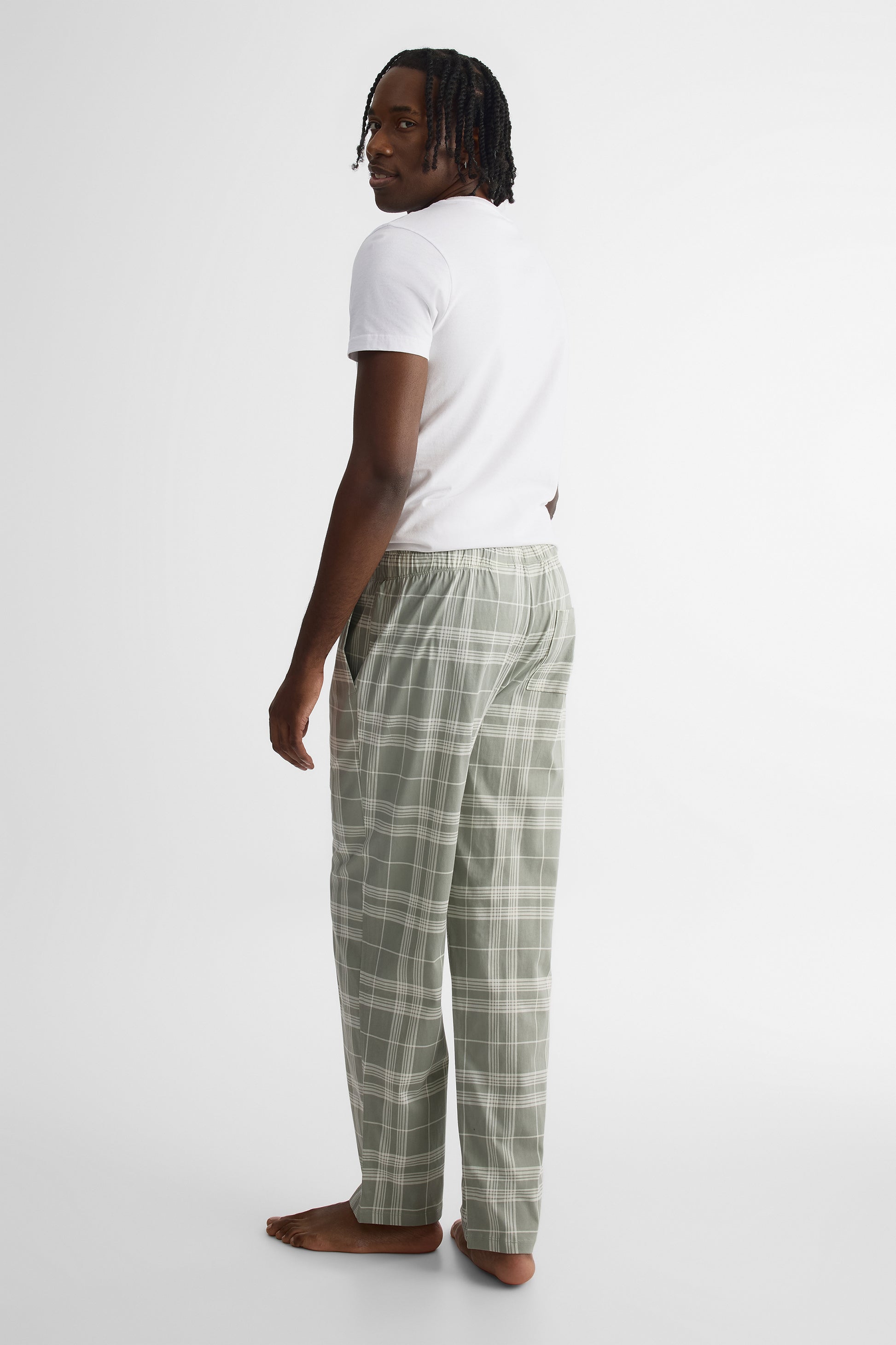 Pantalon de nuit en jersey - Homme && KAKI/MULTI